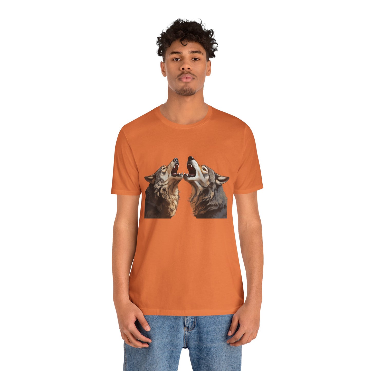 Dualing Wolf Howls - T‑Shirt