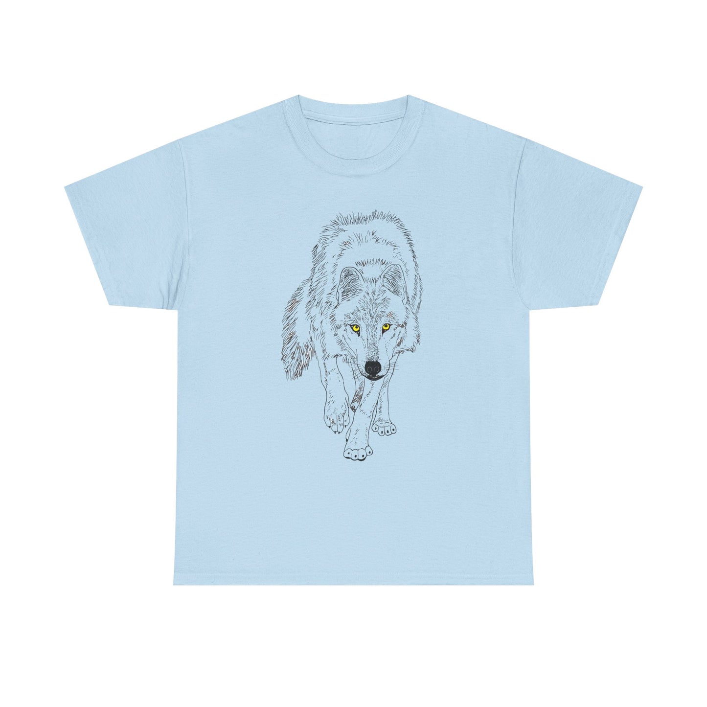 Stalking Wolf  -  Light Background Graphic Tee