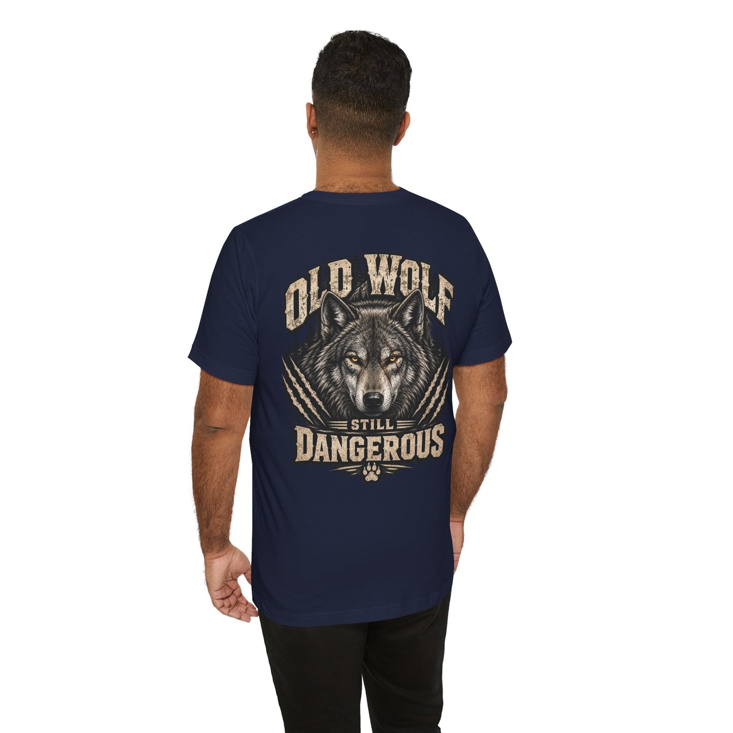 Old Wolf Still Dangerous T‑Shirt – 'Dog Dad' Graphic Tee