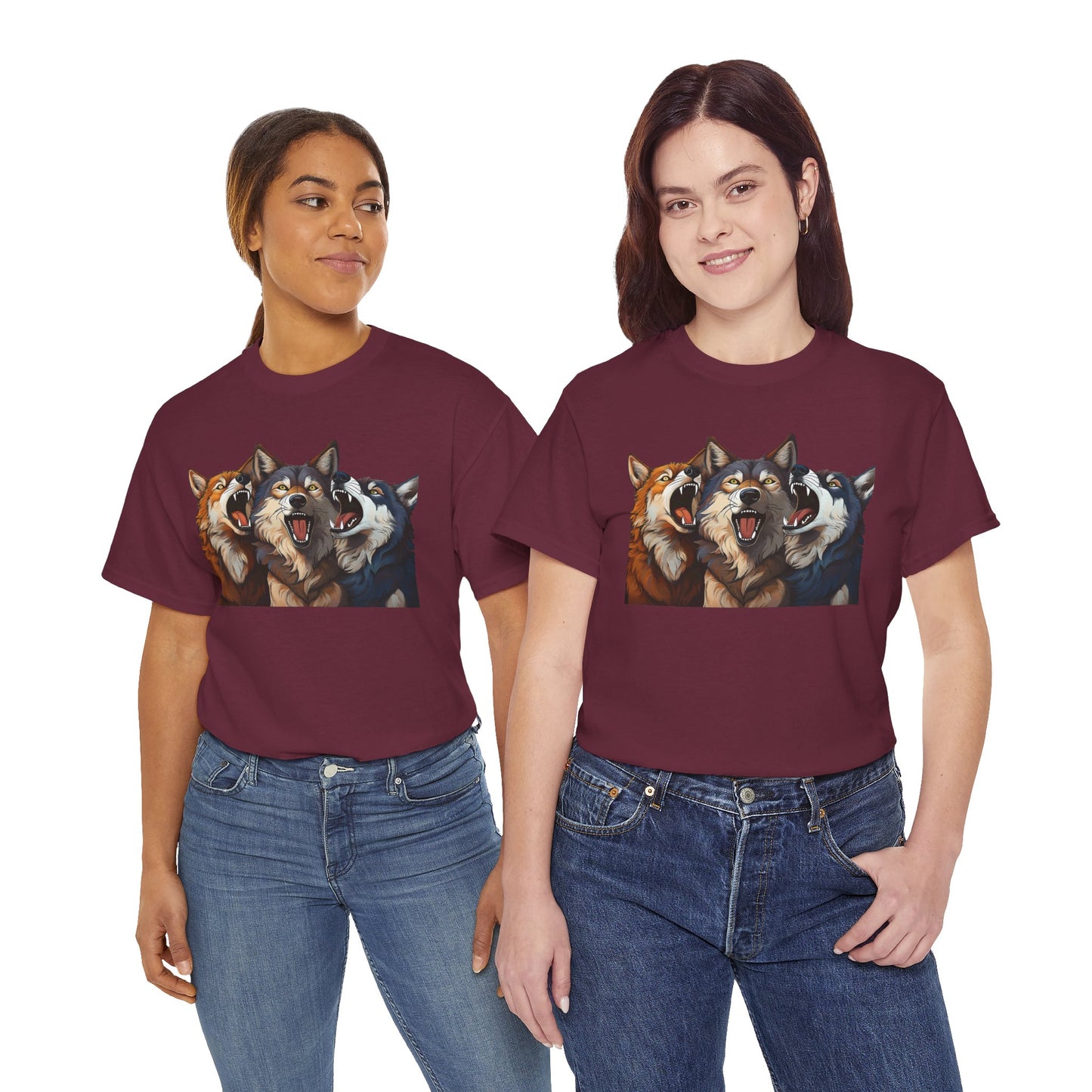 SINGING TRIO of WOLVES - T SHIRT