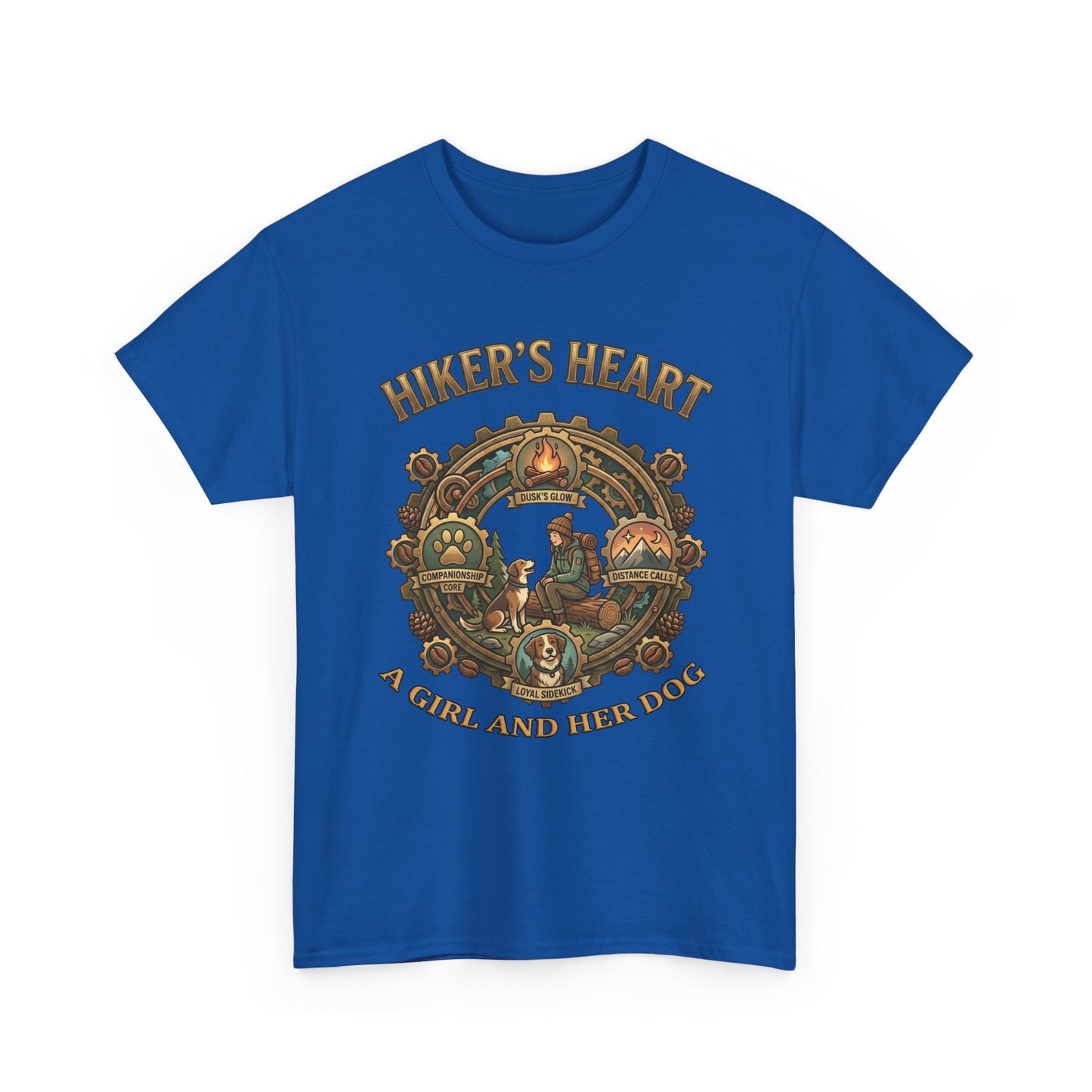Hiker's Heart  — "A Girl and Her Dog" Vintage Outdoor Tee