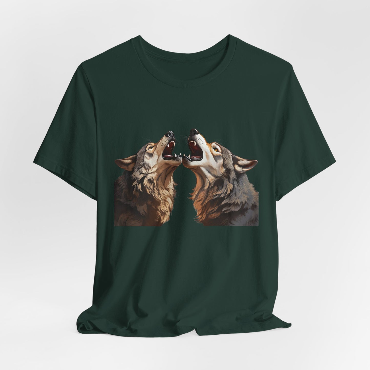 Dualing Wolf Howls - T‑Shirt