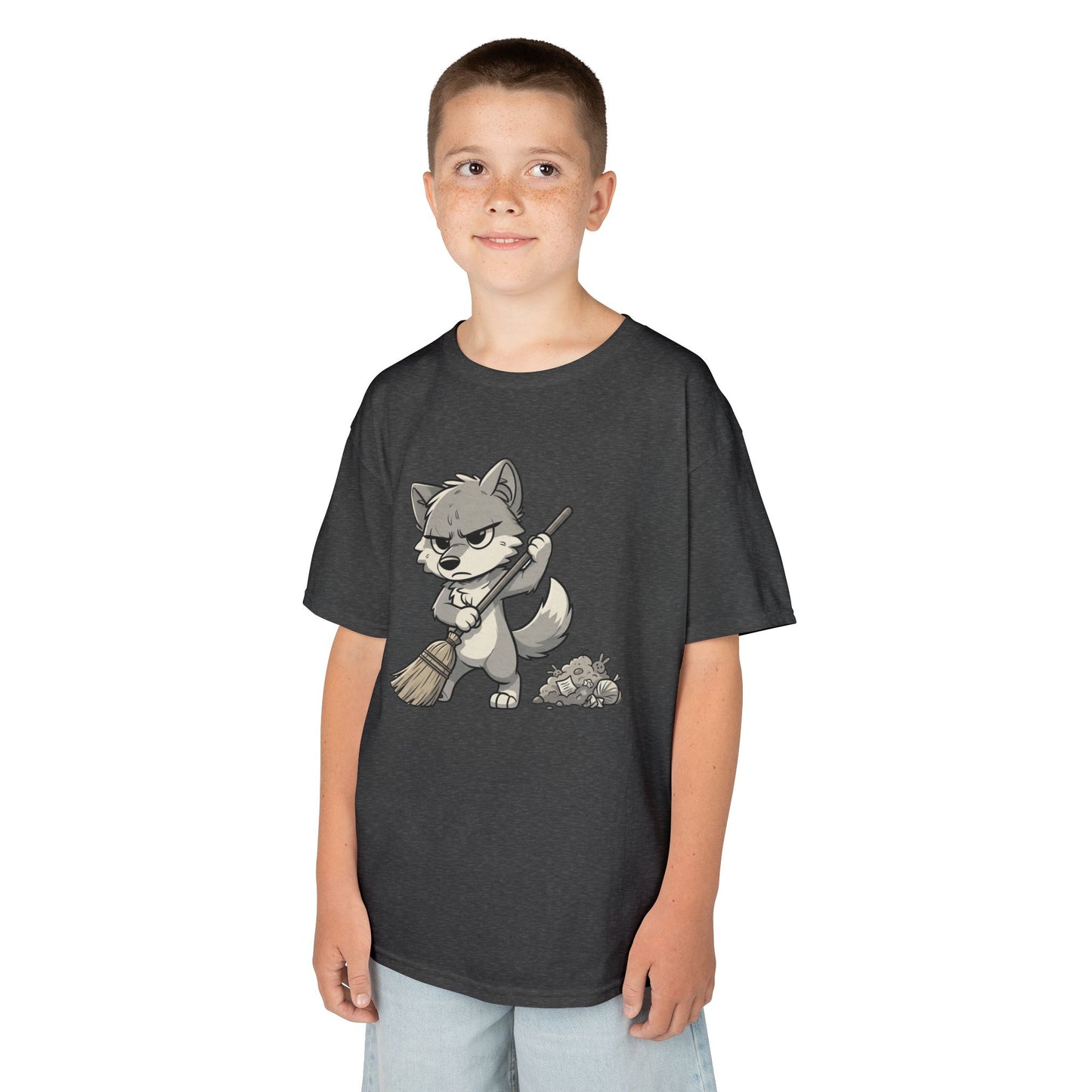 Grumpy Wolf Kid—Sweep the Floor
