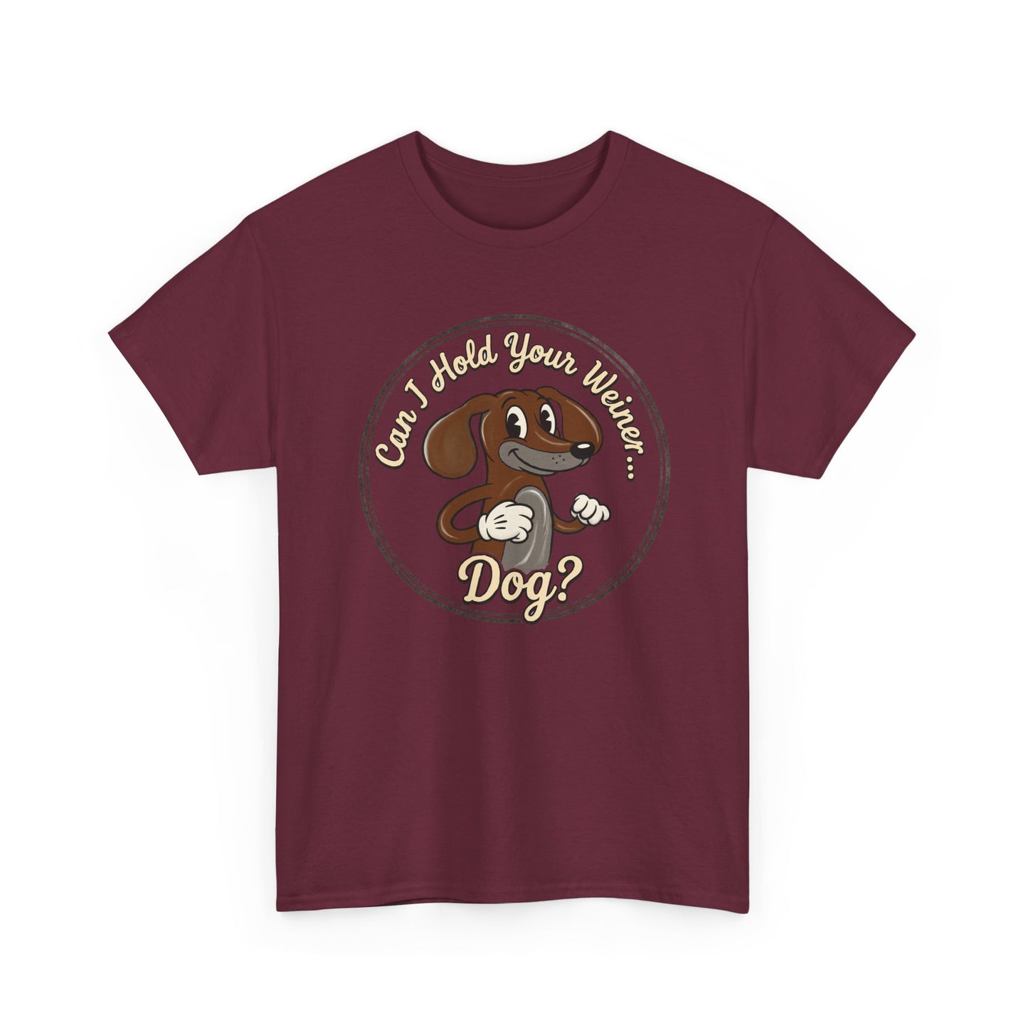 Vintage Cartoon  Weiner Dog T