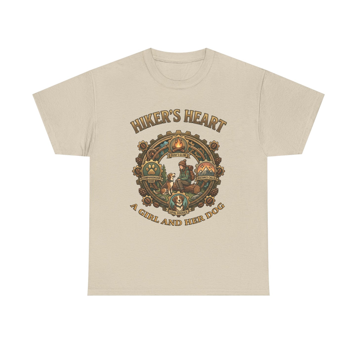 Hiker's Heart  — "A Girl and Her Dog" Vintage Outdoor Tee