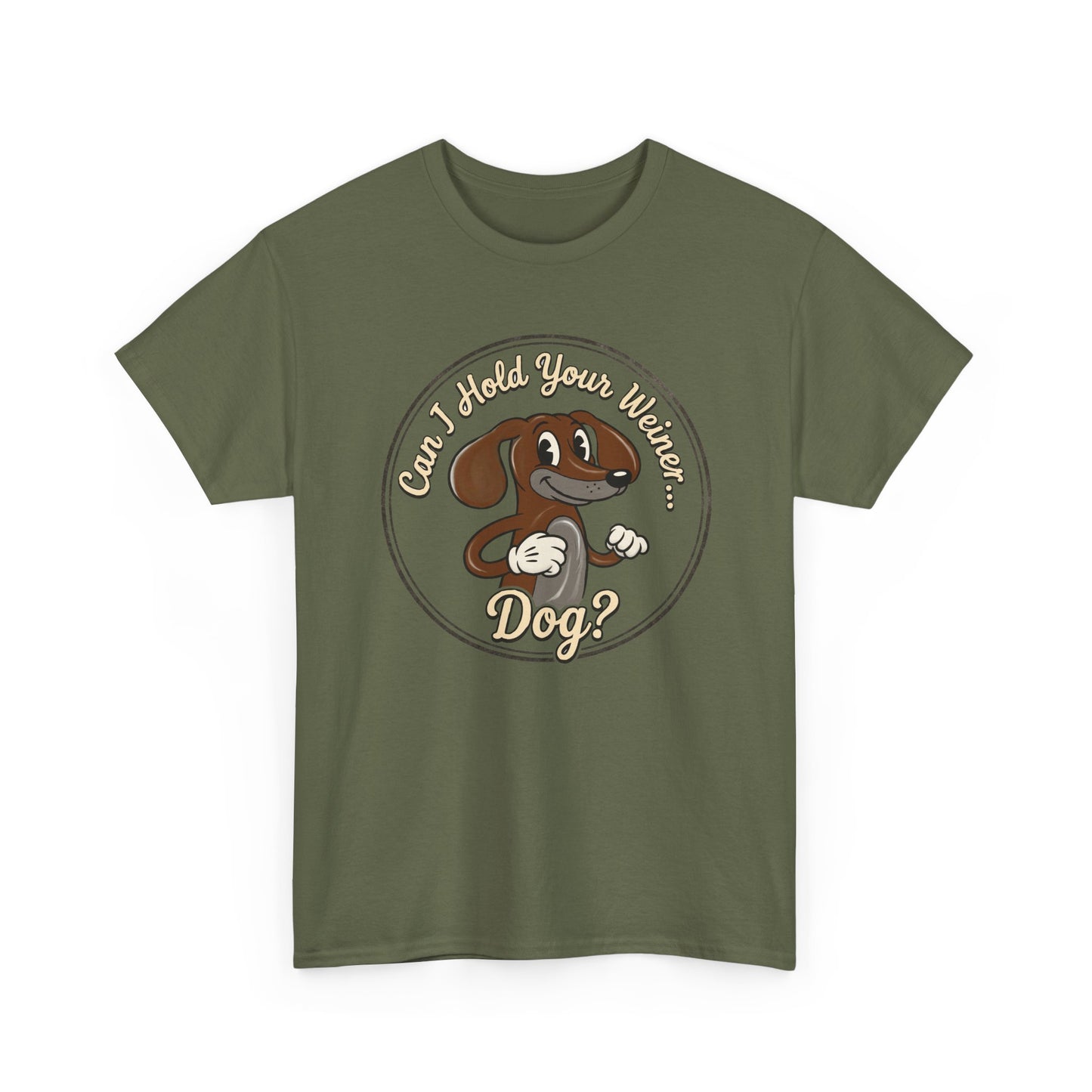 Vintage Cartoon  Weiner Dog T
