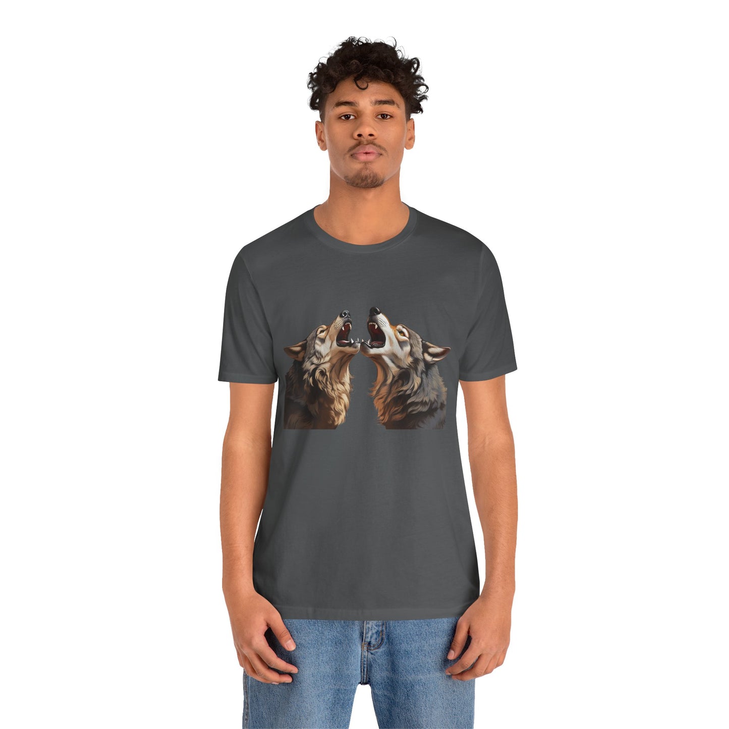 Dualing Wolf Howls - T‑Shirt