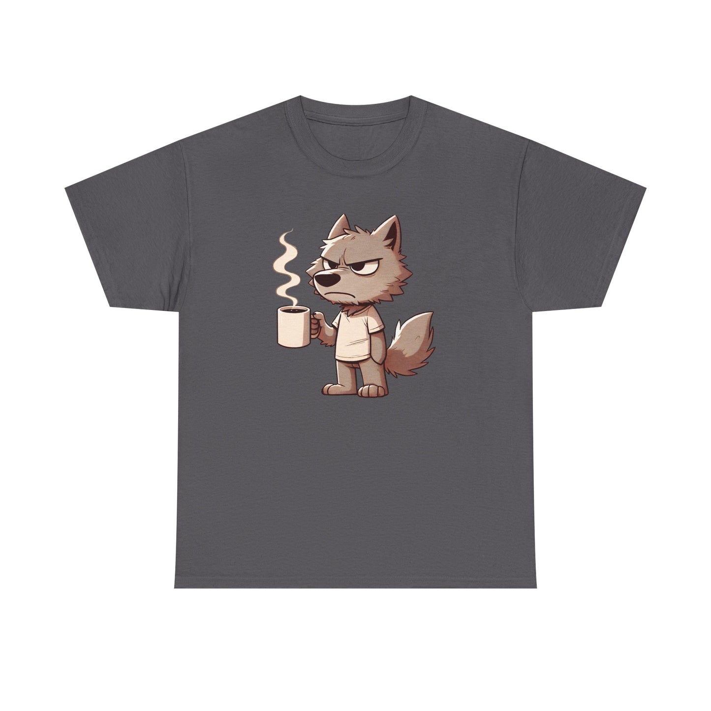 Grumpy Coffee Wolf T-Shirt
