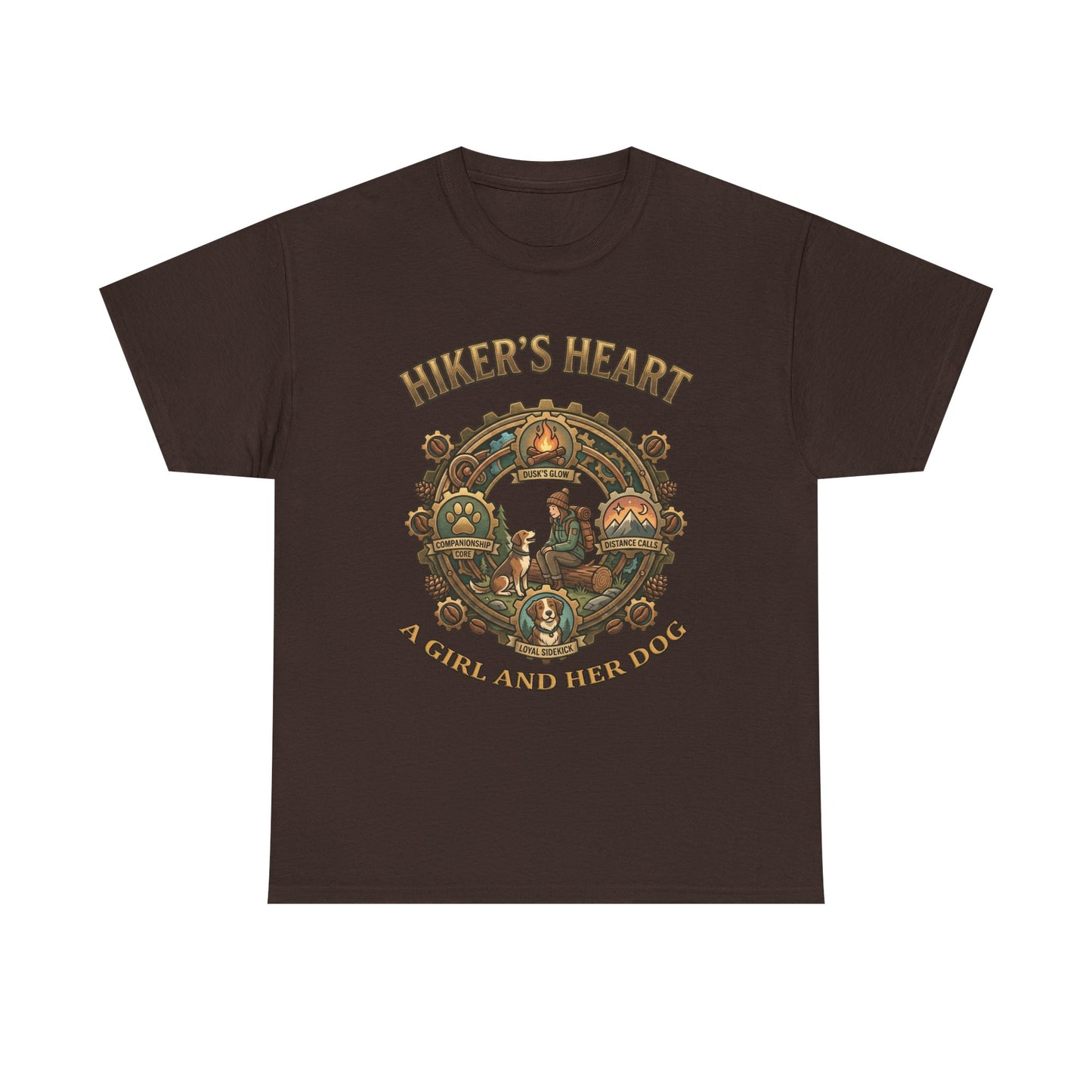 Hiker's Heart  — "A Girl and Her Dog" Vintage Outdoor Tee