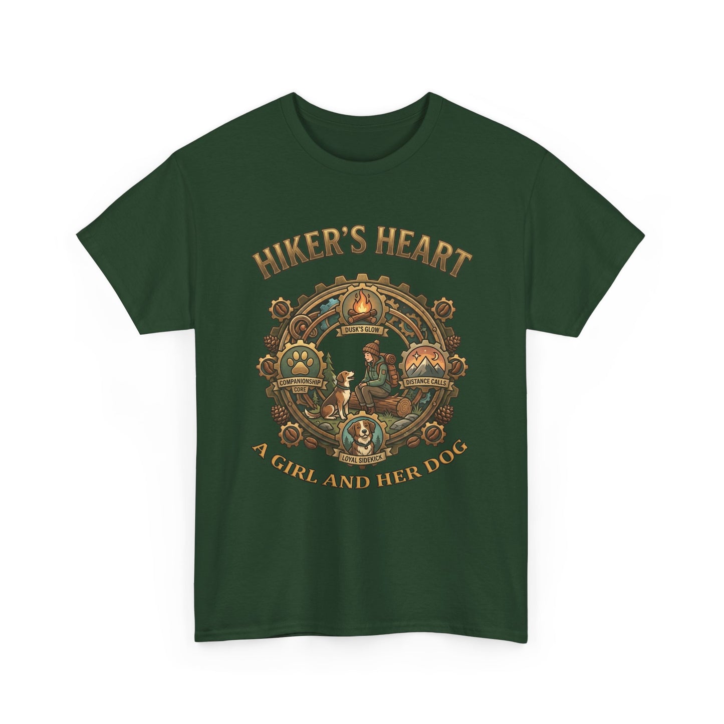 Hiker's Heart  — "A Girl and Her Dog" Vintage Outdoor Tee
