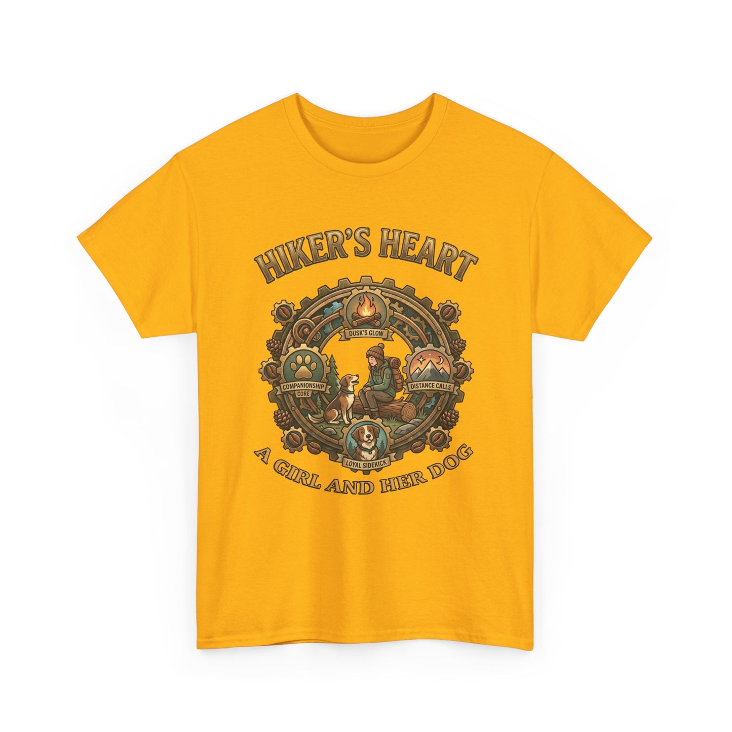 Hiker's Heart  — "A Girl and Her Dog" Vintage Outdoor Tee