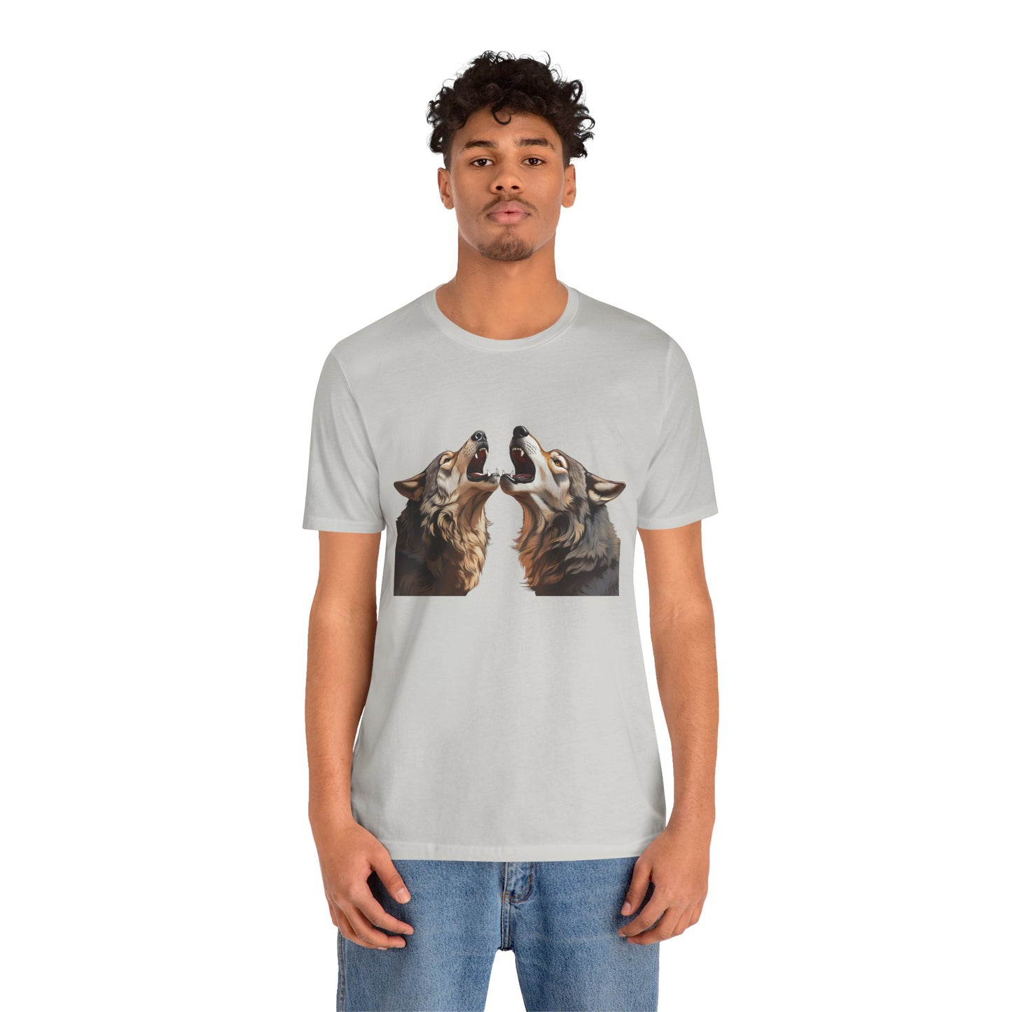 Dualing Wolf Howls - T‑Shirt