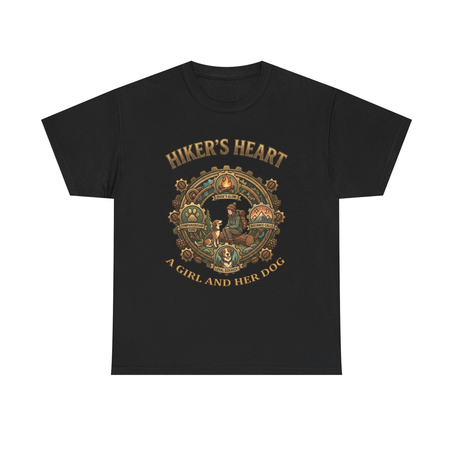 Hiker's Heart  — "A Girl and Her Dog" Vintage Outdoor Tee