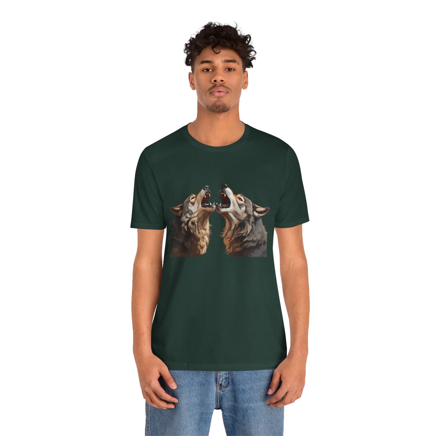 Dualing Wolf Howls - T‑Shirt