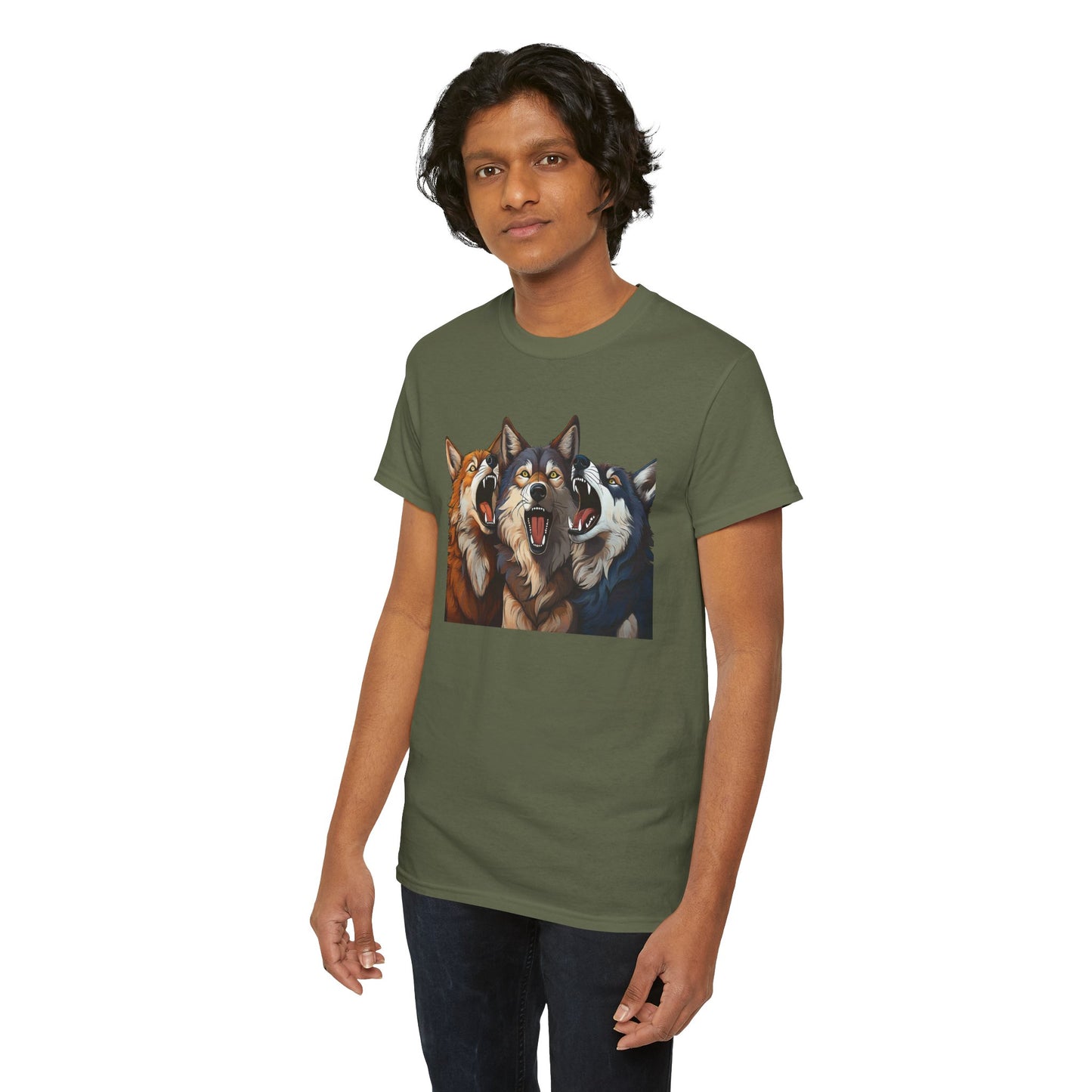 SINGING TRIO of WOLVES - T SHIRT
