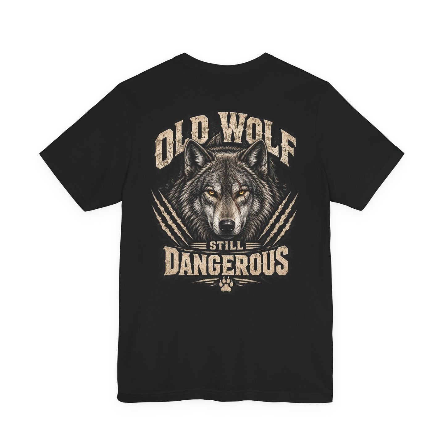 Old Wolf Still Dangerous T‑Shirt – 'Dog Dad' Graphic Tee