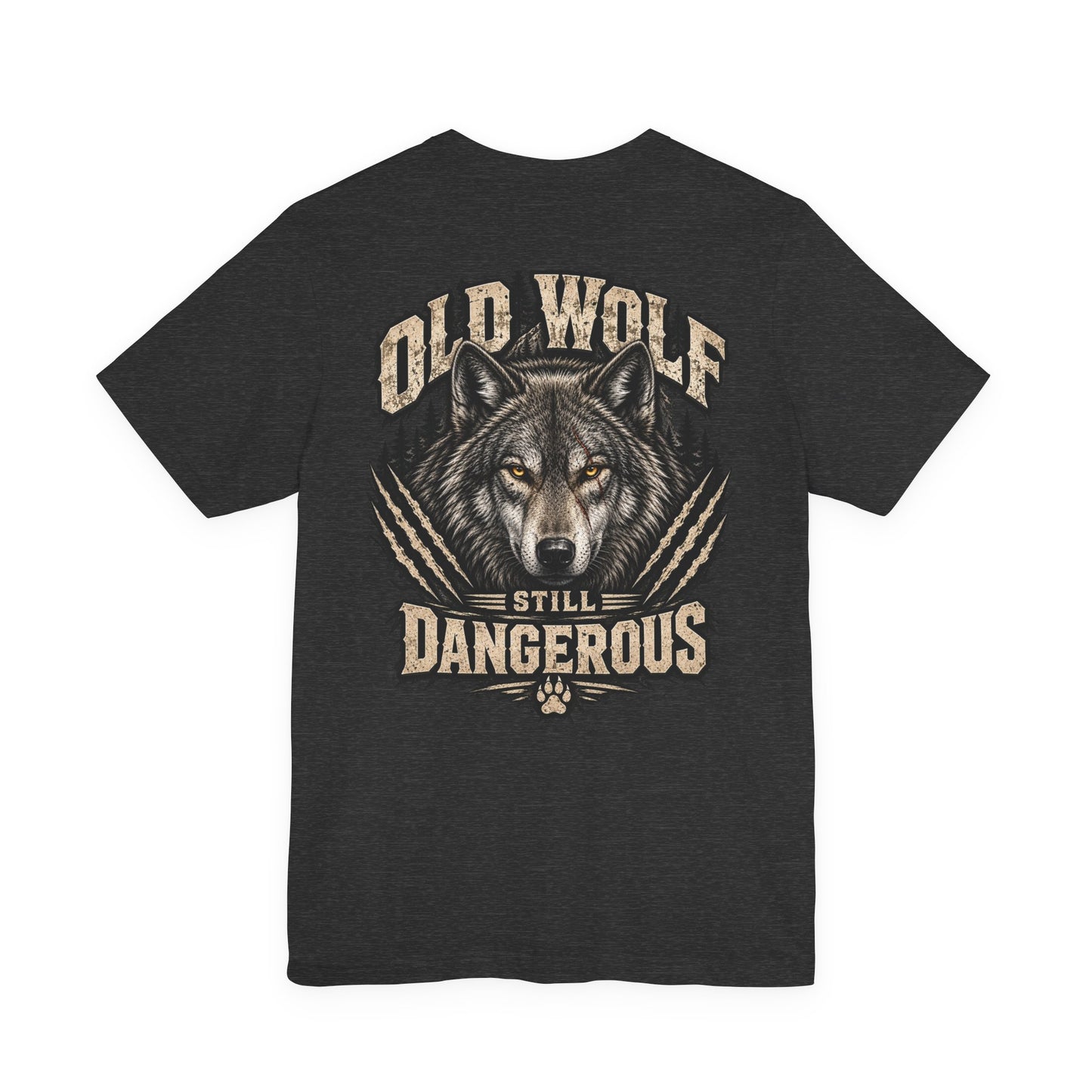Old Wolf Still Dangerous T‑Shirt – 'Dog Dad' Graphic Tee