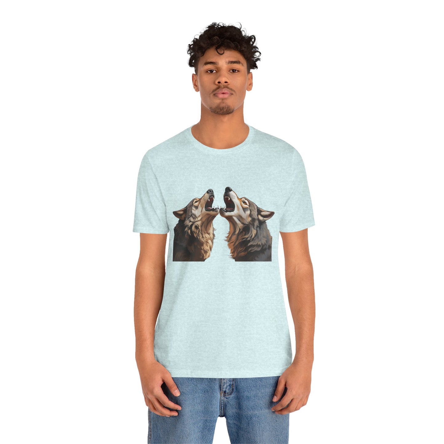 Dualing Wolf Howls - T‑Shirt