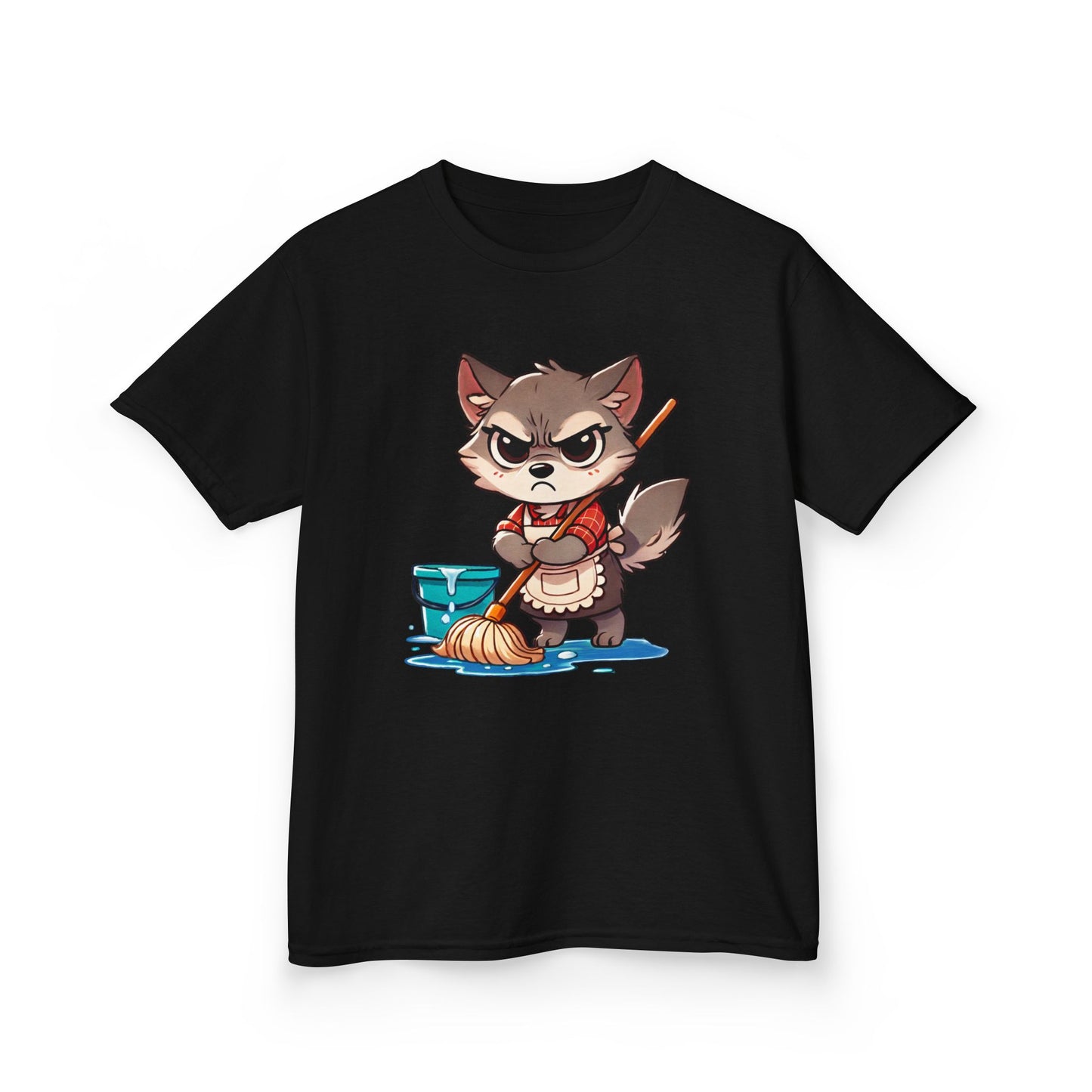 Grumpy Wolf Kid—Mop the Floor