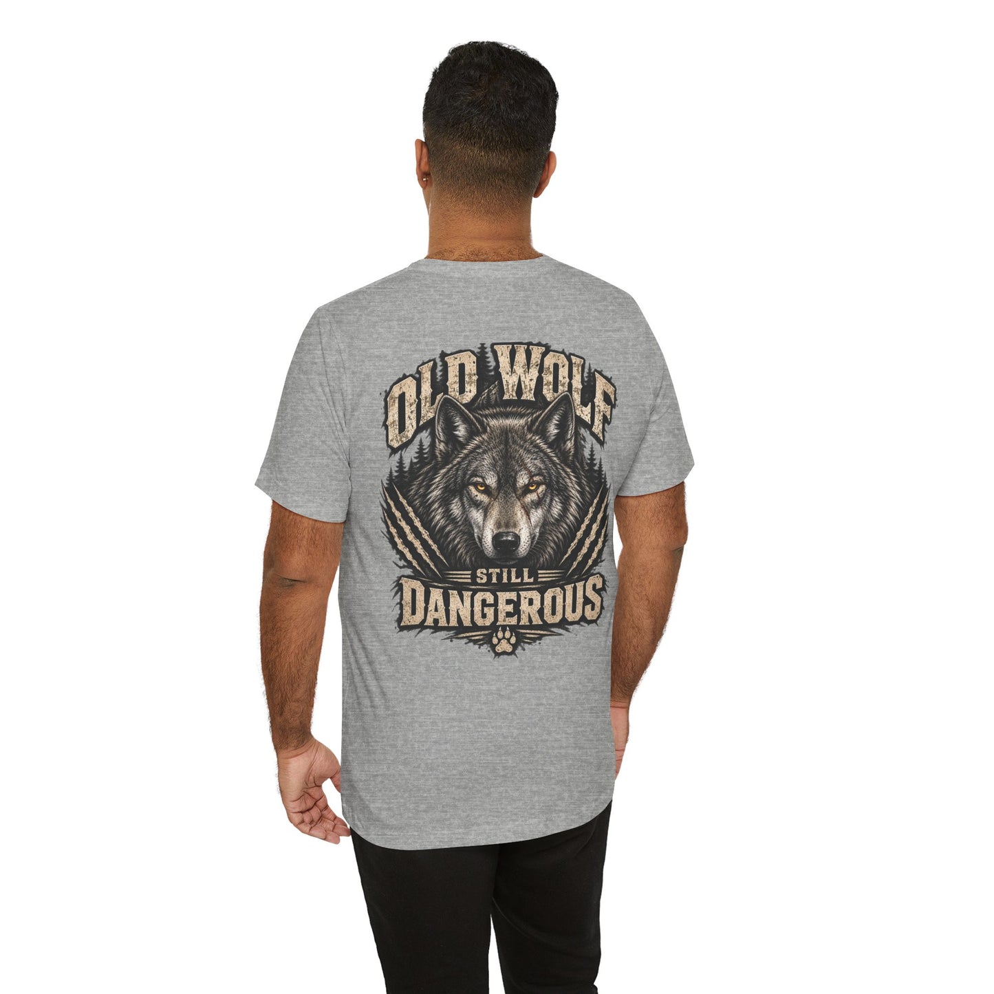 Old Wolf Still Dangerous T‑Shirt – 'Dog Dad' Graphic Tee