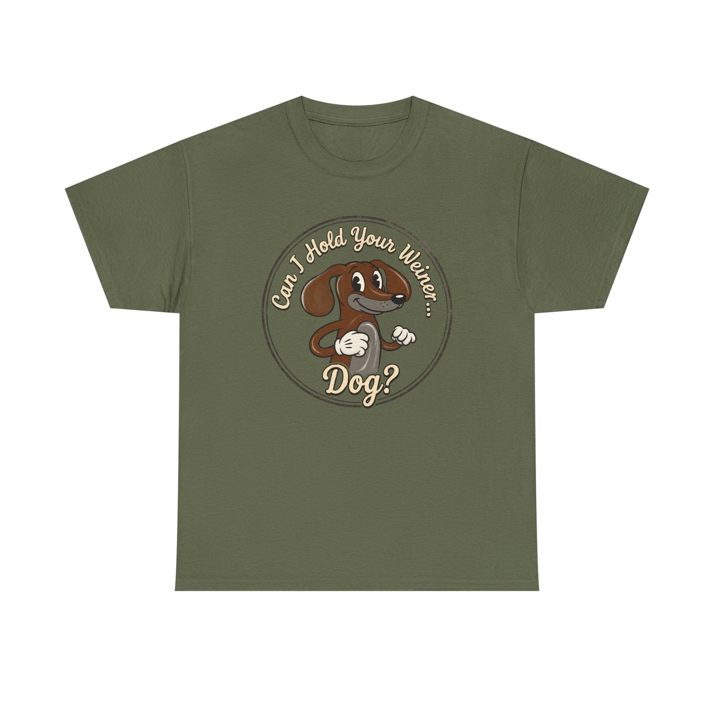 Vintage Cartoon  Weiner Dog T