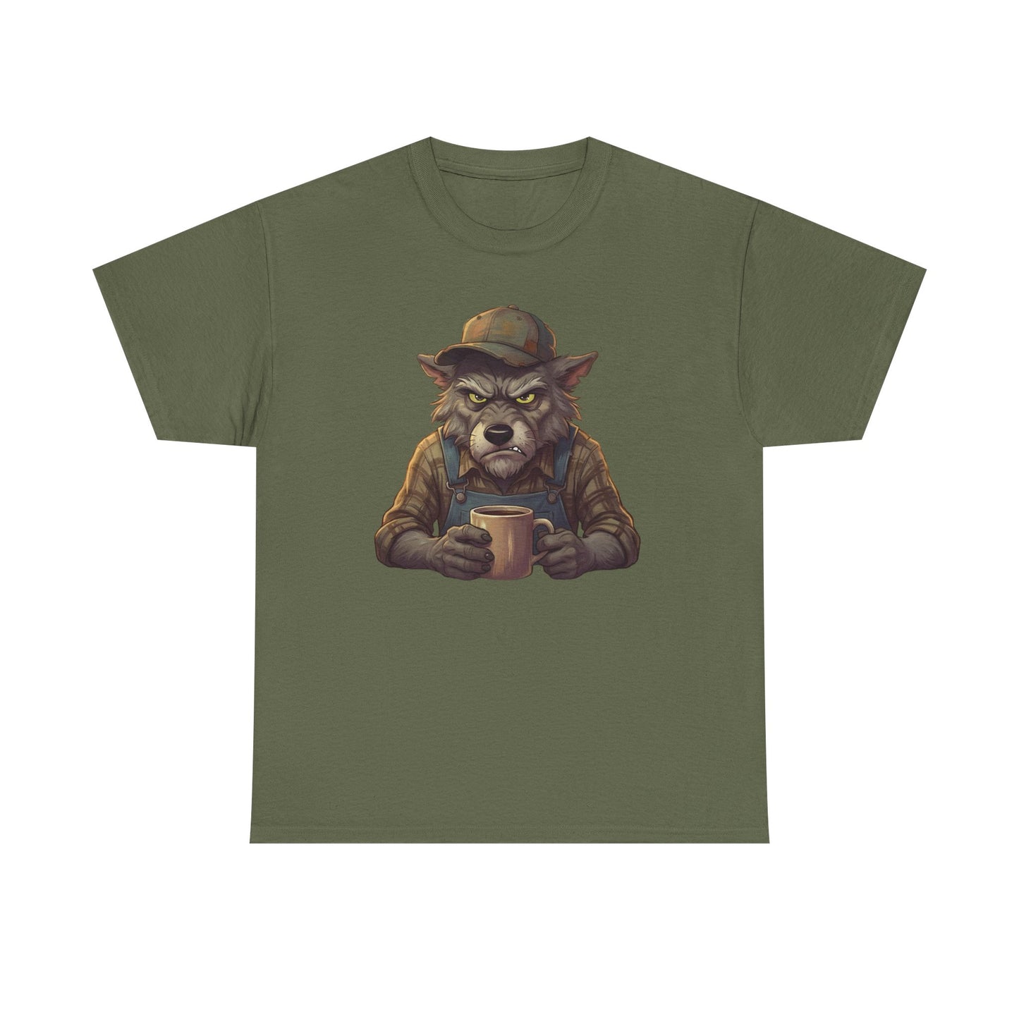 A Grumpy Wolf Graphic T‑Shirt