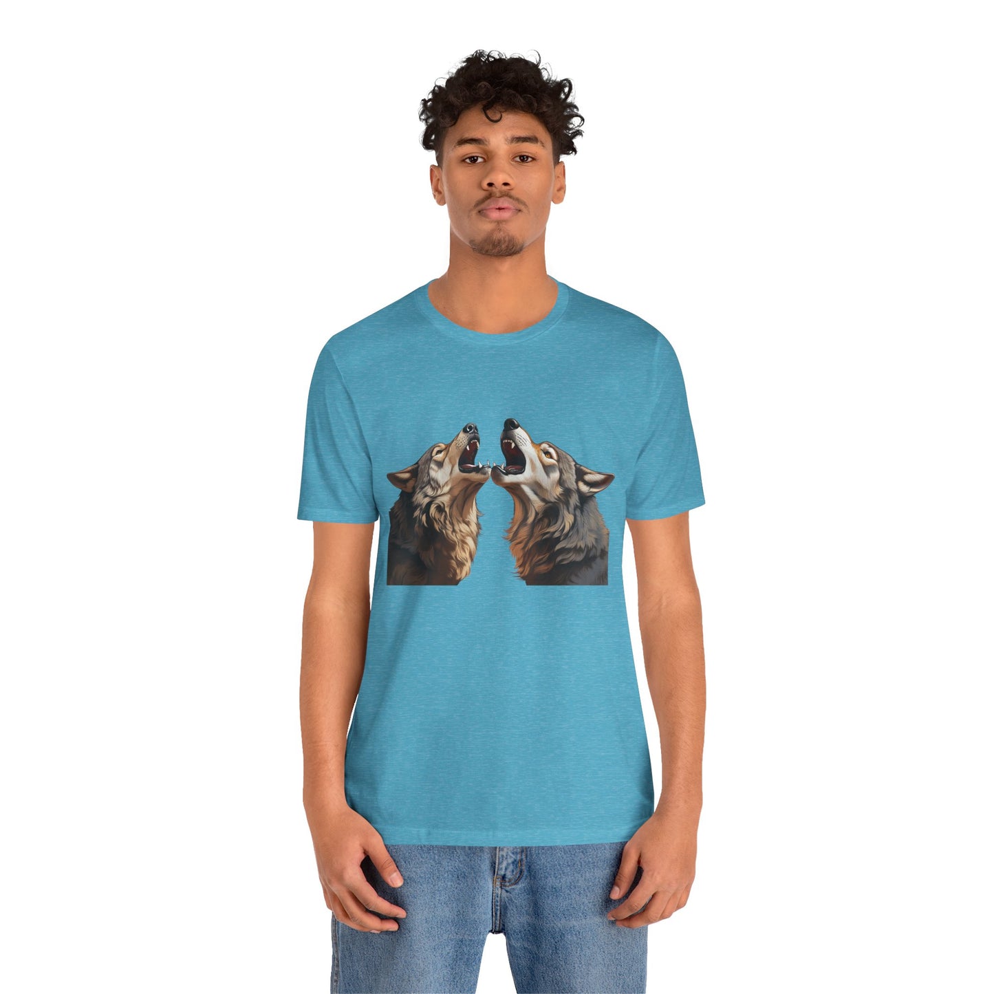 Dualing Wolf Howls - T‑Shirt