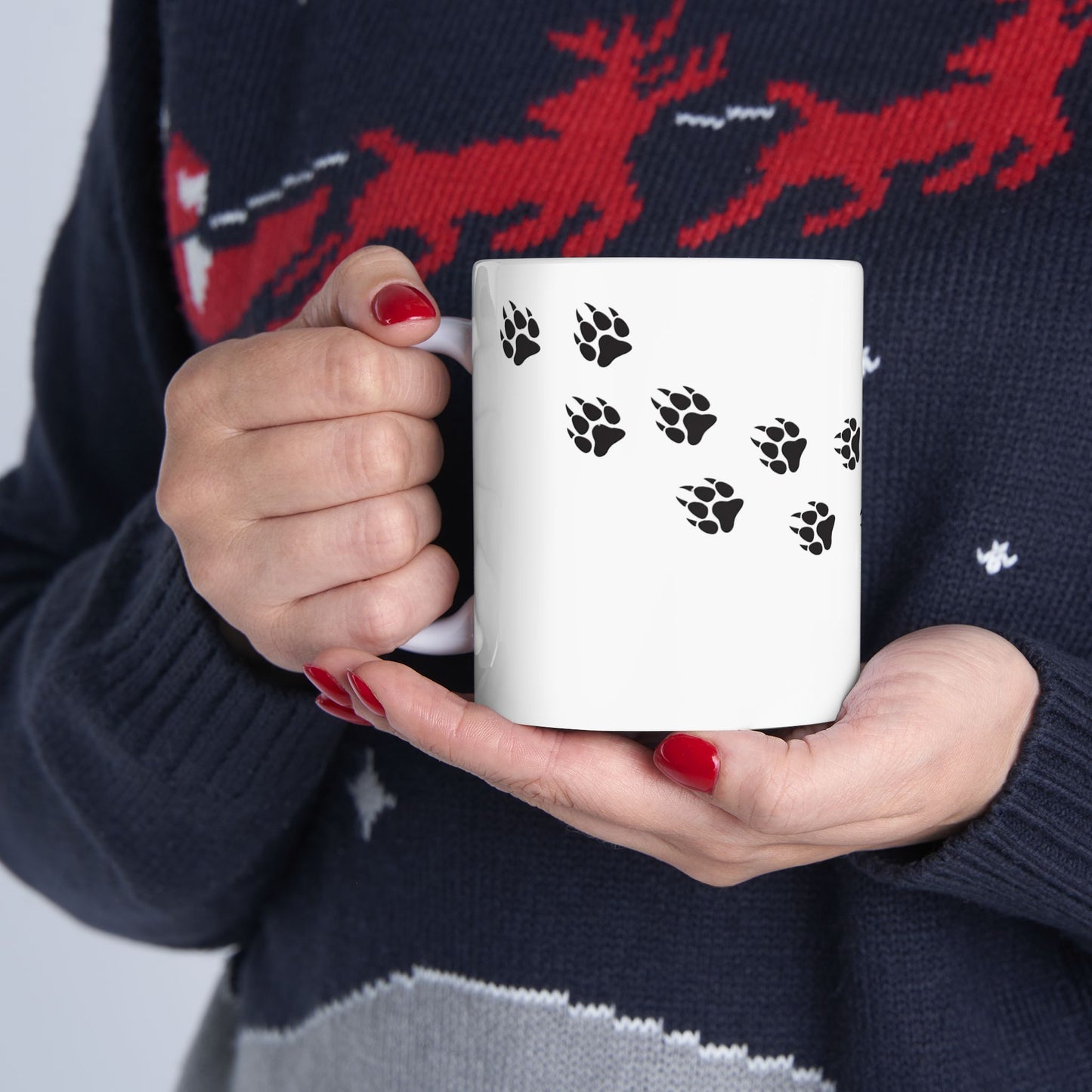Wolf Tracks Coffee Mug (11oz, 15oz)