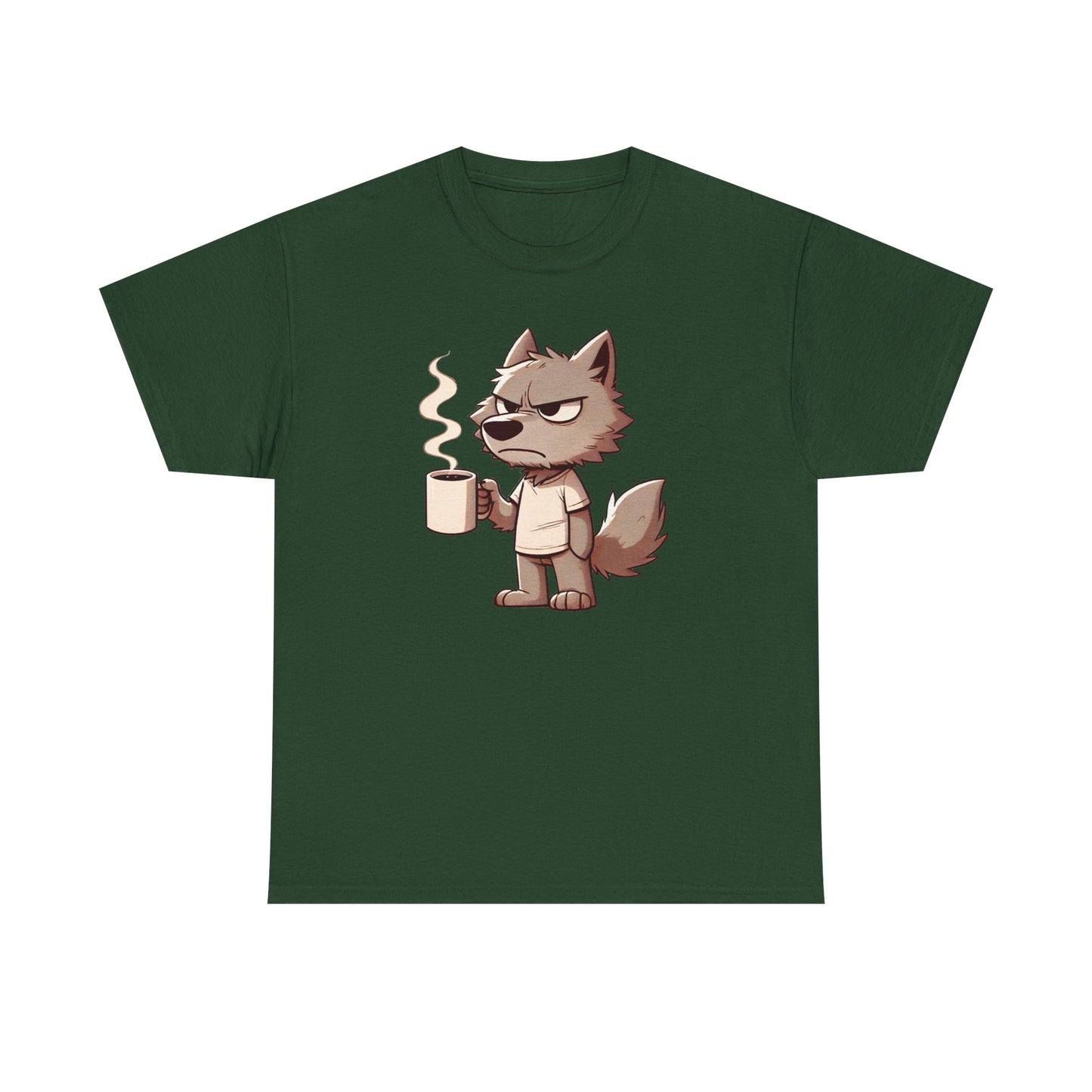 Grumpy Coffee Wolf T-Shirt