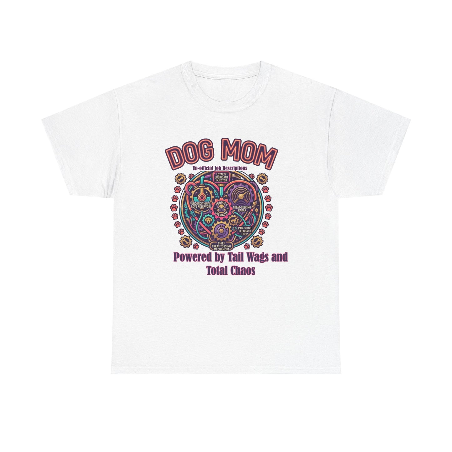 Dog Mom T-Shirt —Colorful Heart Pet Mom