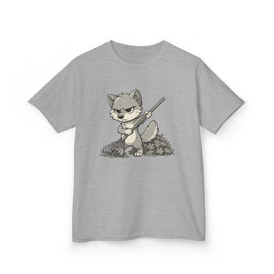 Grumpy Wolf Kid—Rake the Yard