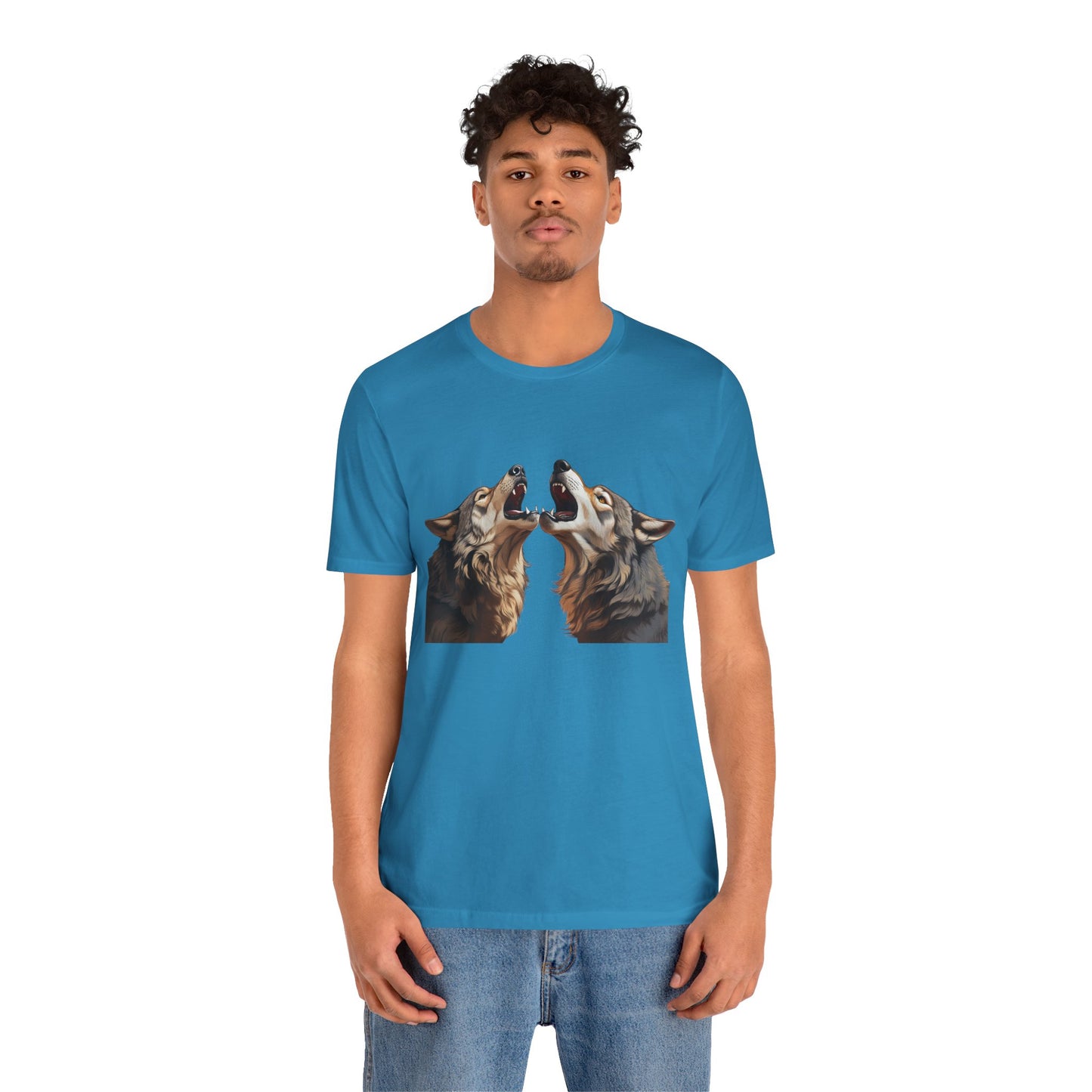 Dualing Wolf Howls - T‑Shirt