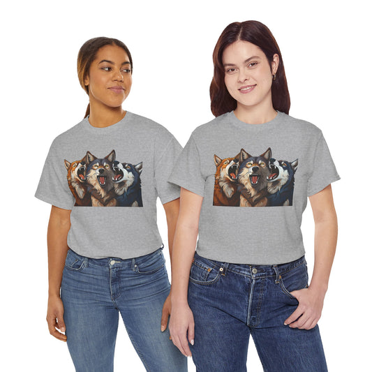 SINGING TRIO of WOLVES - T SHIRT