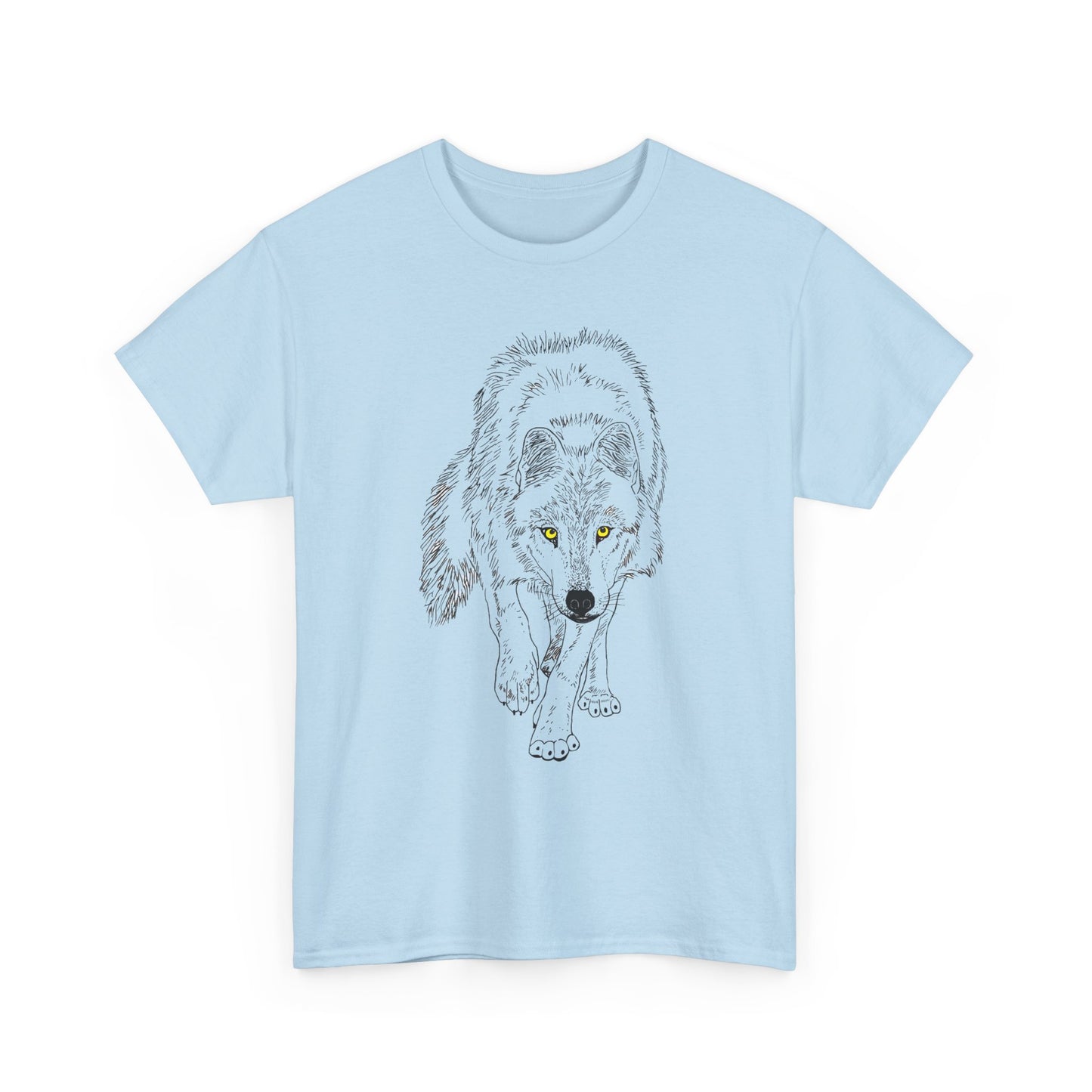 Stalking Wolf  -  Light Background Graphic Tee