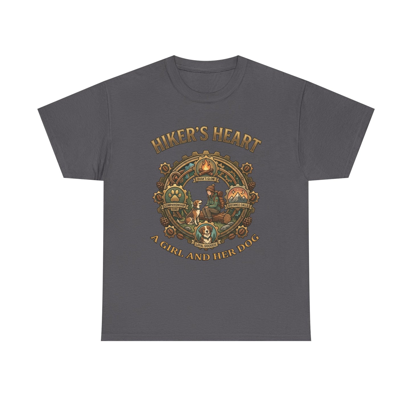 Hiker's Heart  — "A Girl and Her Dog" Vintage Outdoor Tee