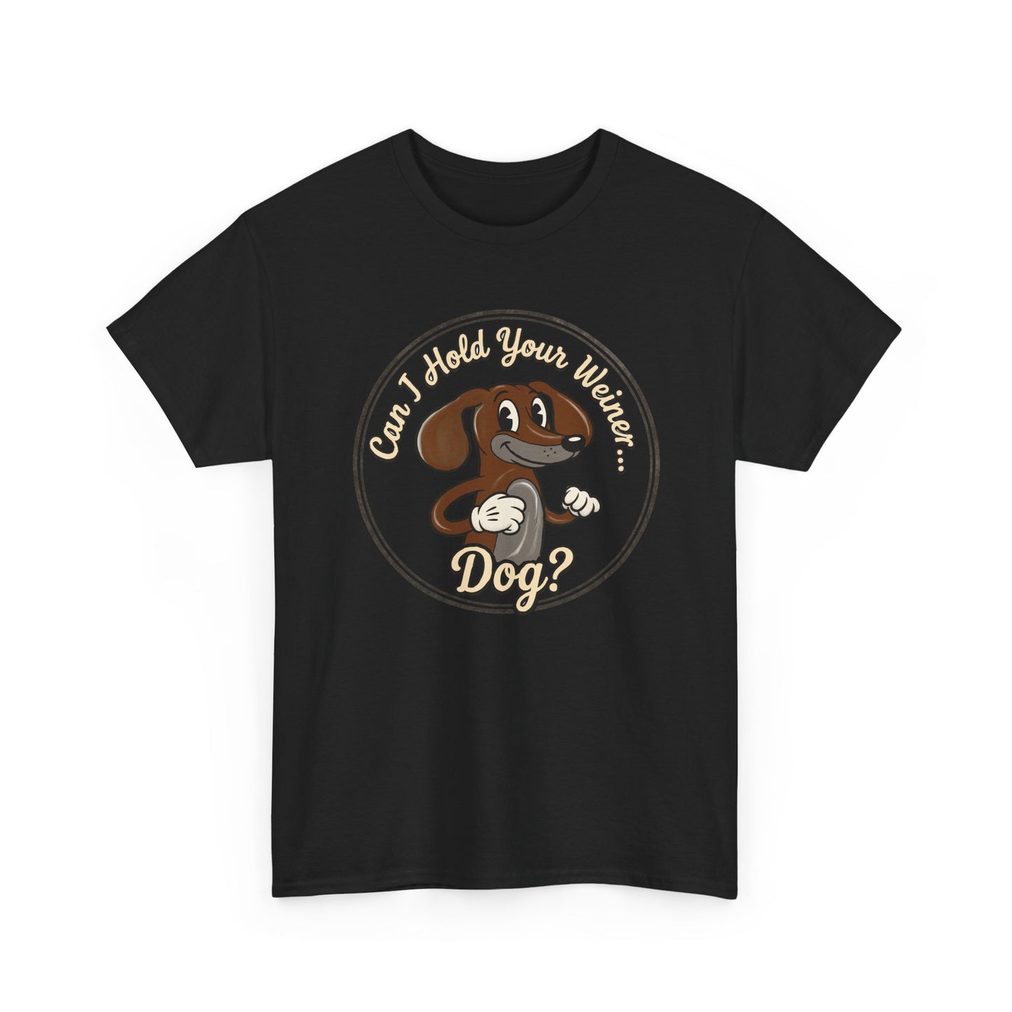 Vintage Cartoon  Weiner Dog T