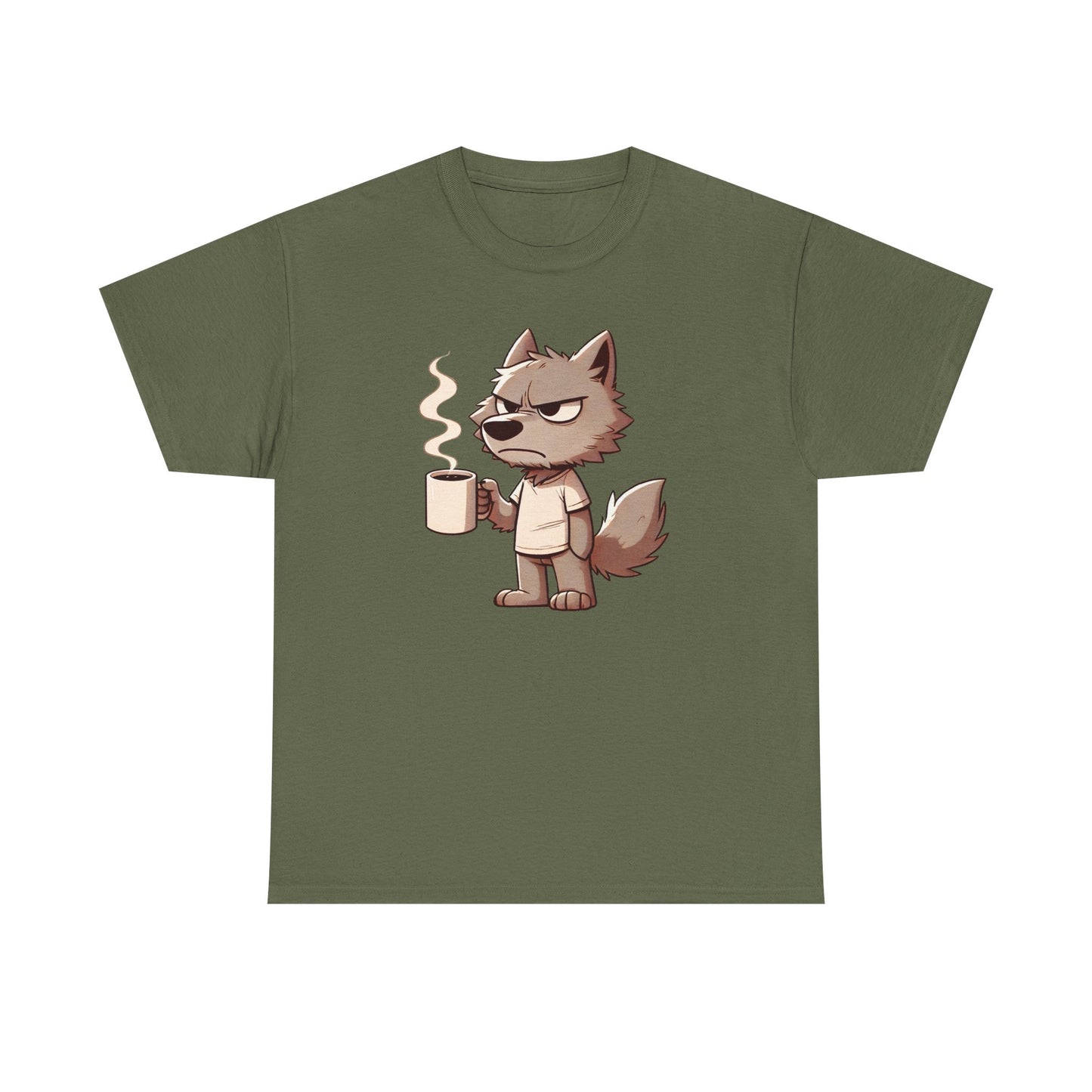 Grumpy Coffee Wolf T-Shirt