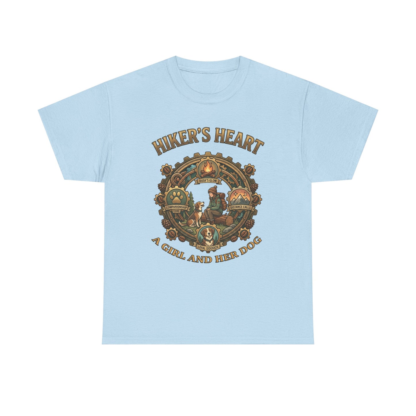 Hiker's Heart  — "A Girl and Her Dog" Vintage Outdoor Tee