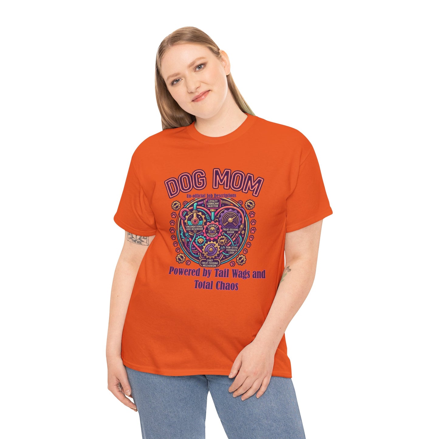 Dog Mom T-Shirt —Colorful Heart Pet Mom