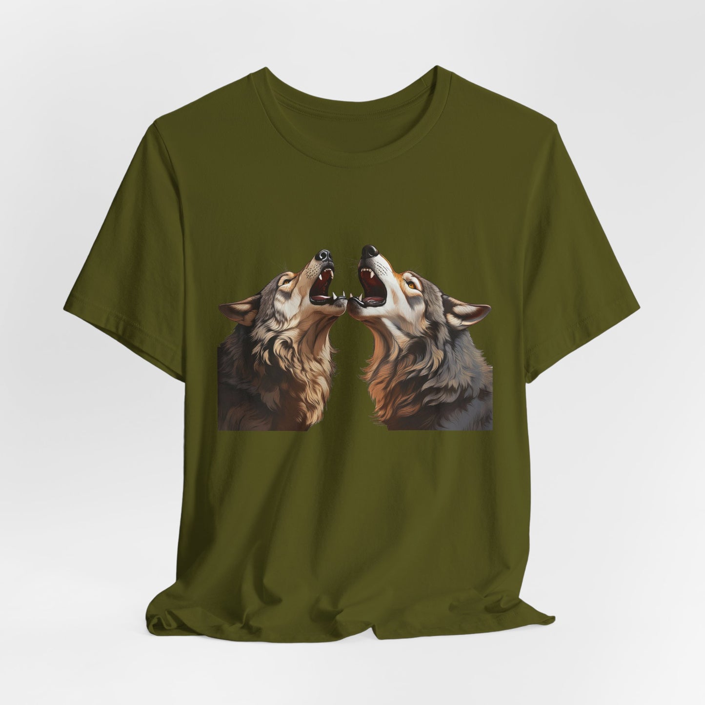 Dualing Wolf Howls - T‑Shirt
