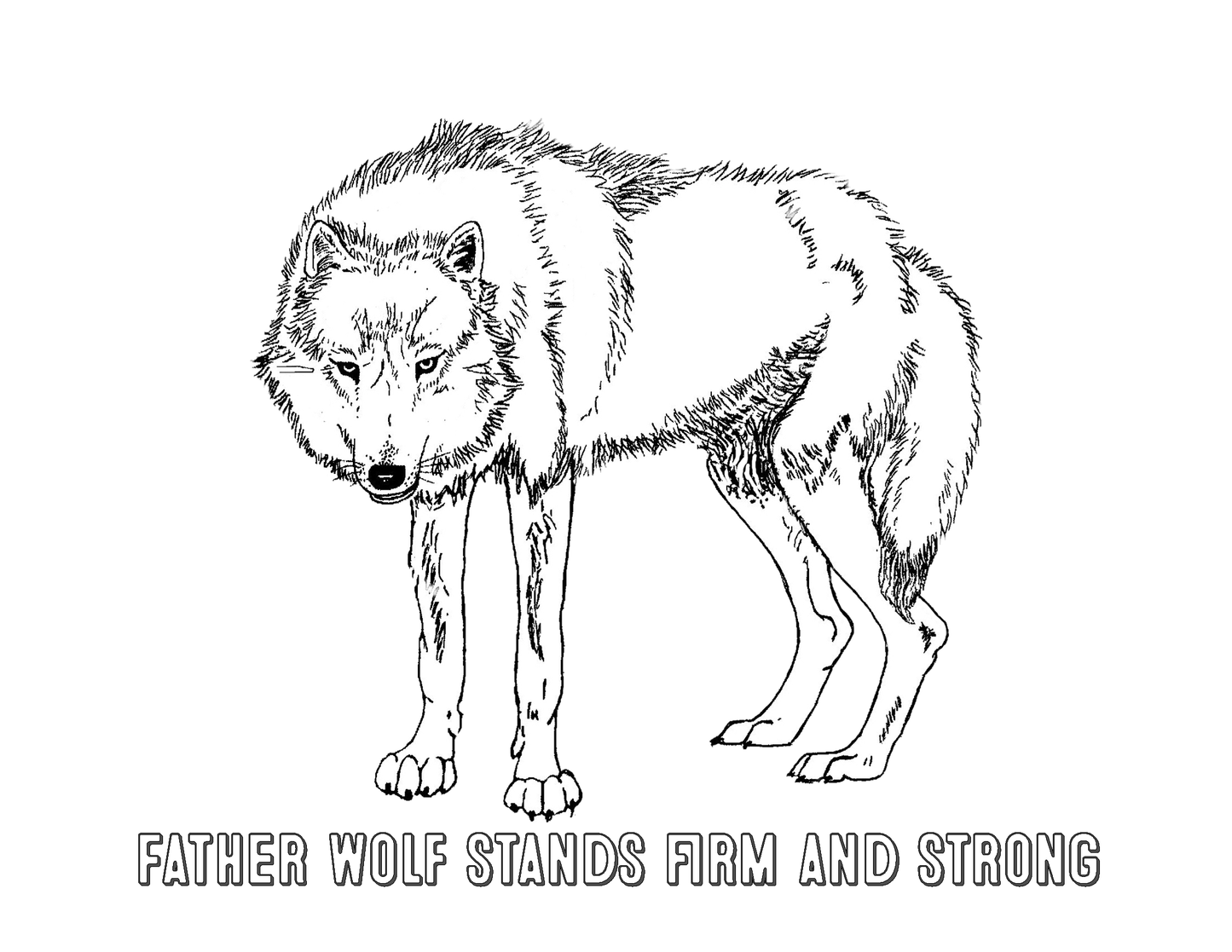 THE WOLF FAMILY A Christian educational coloring book