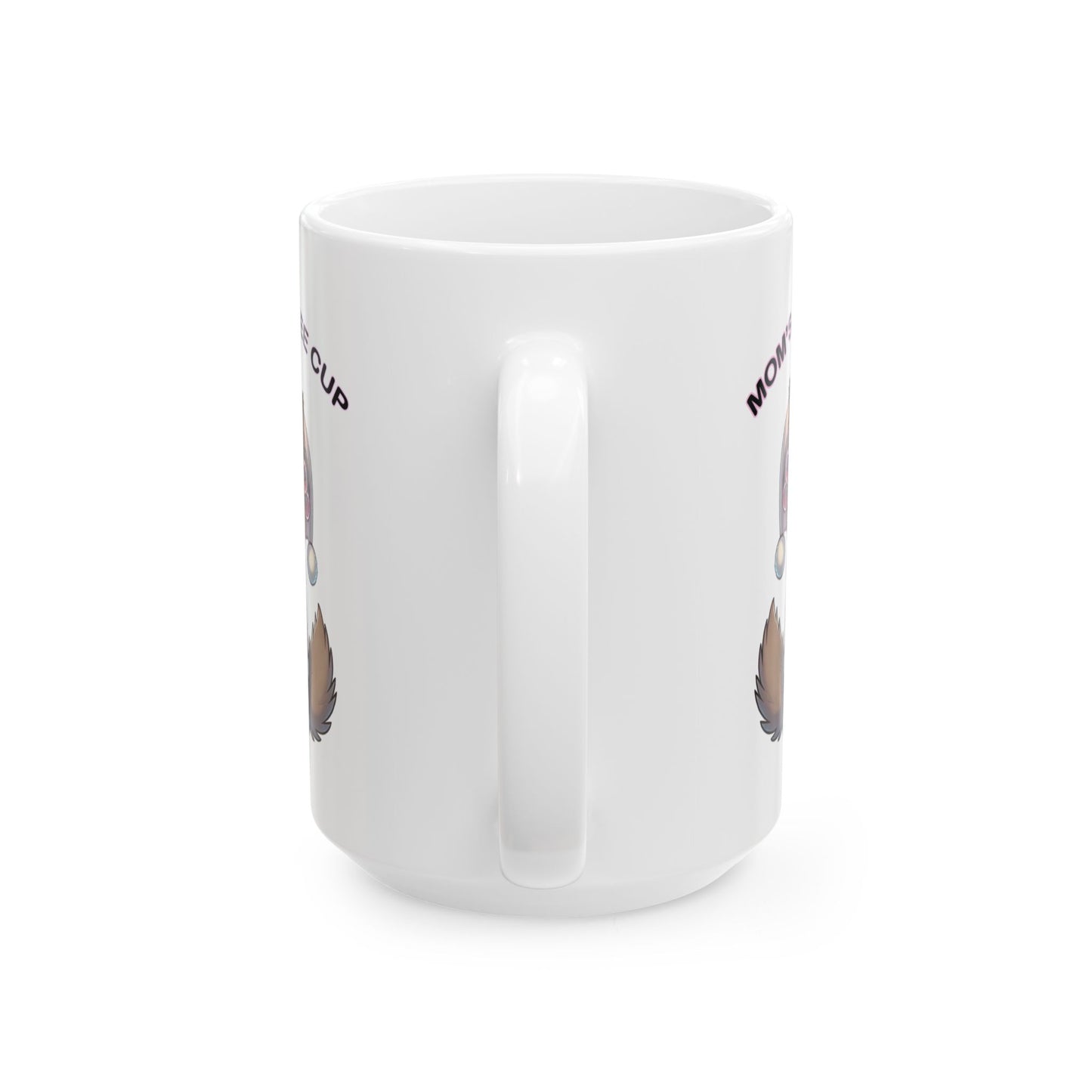 CURLERS AND COFFEE YELLOW EYES MOMS COFFEE CUP MOM CUP - MUG