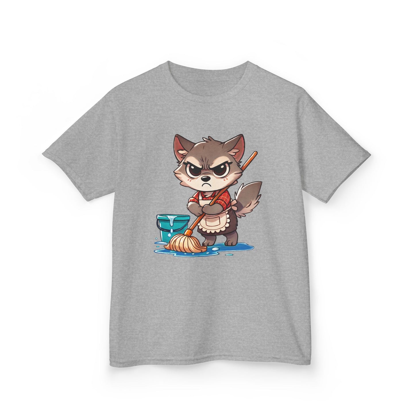 Grumpy Wolf Kid—Mop the Floor