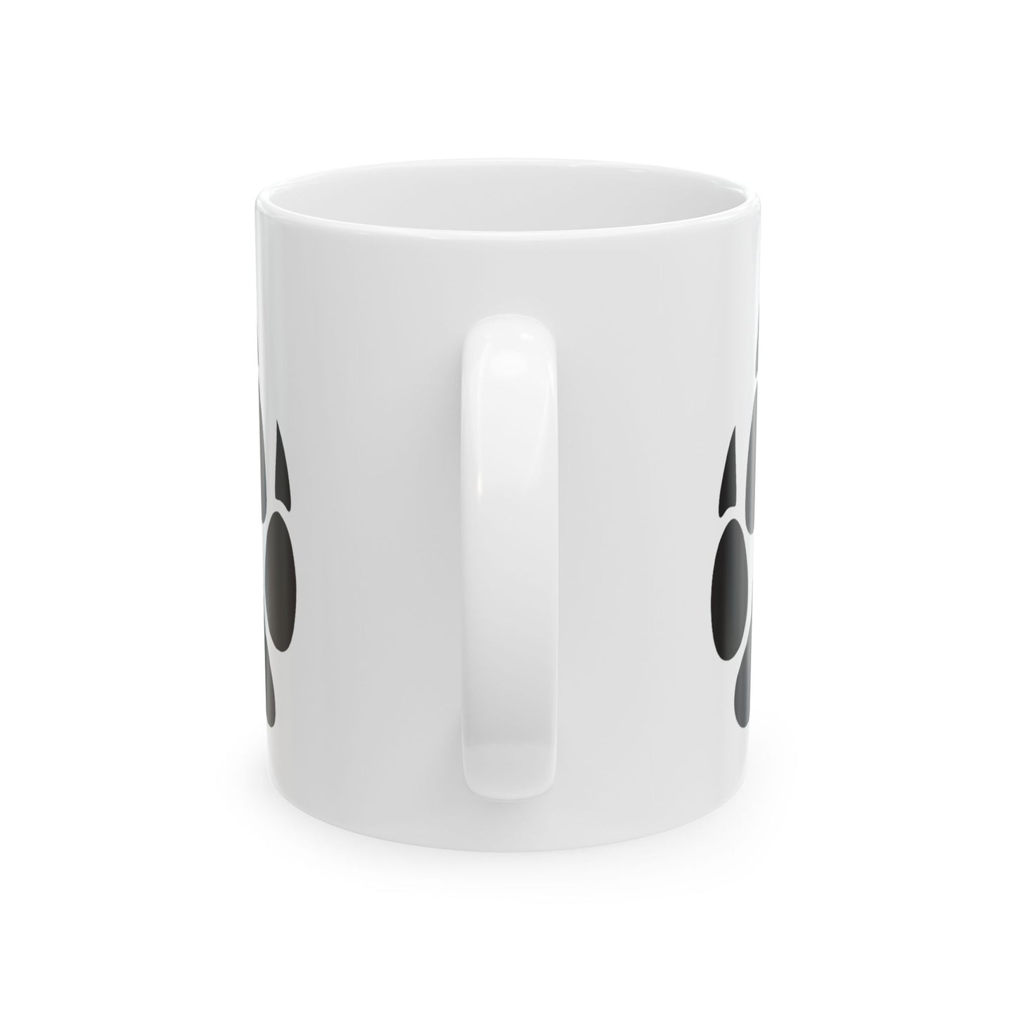 Black Wolf Paw Print Coffee Cup (11oz & 15oz)