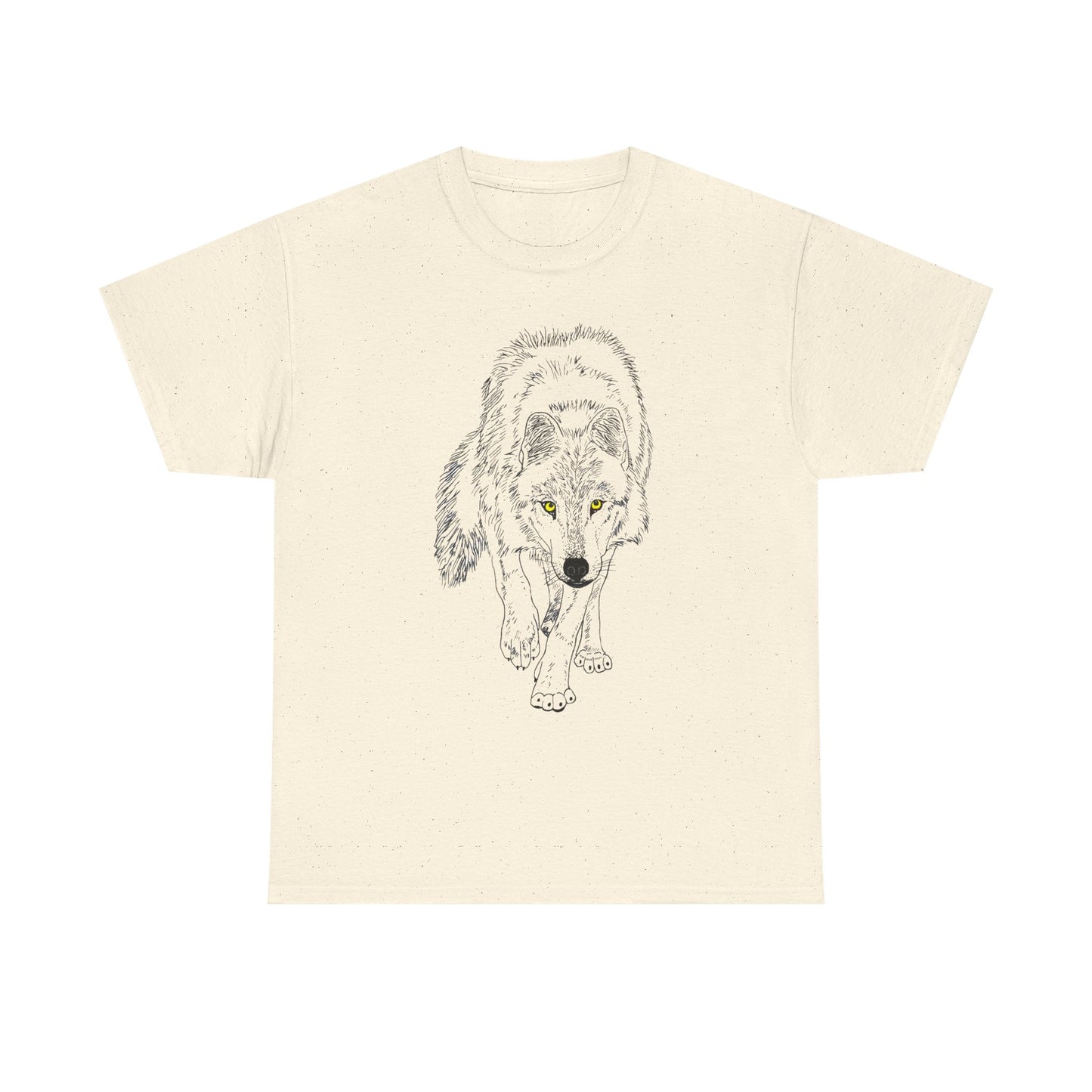 Stalking Wolf  -  Light Background Graphic Tee