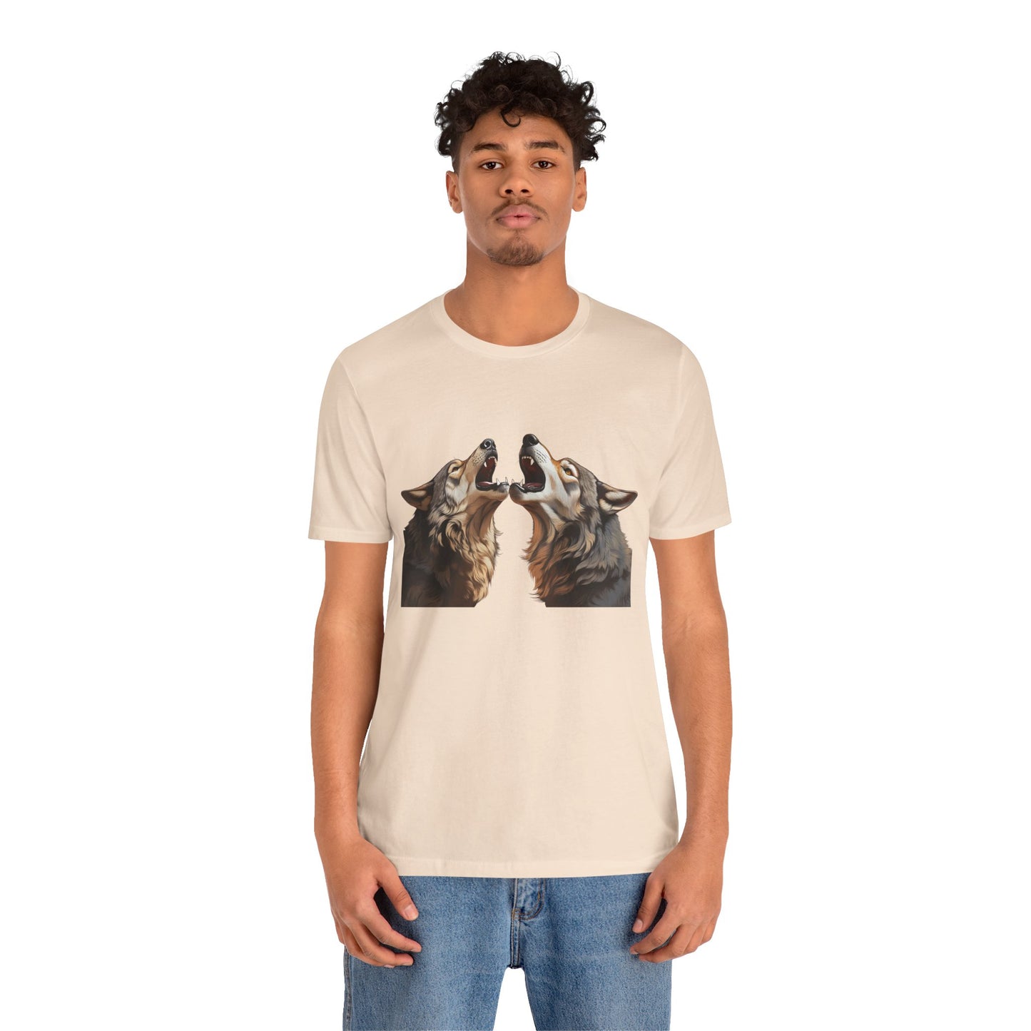 Dualing Wolf Howls - T‑Shirt