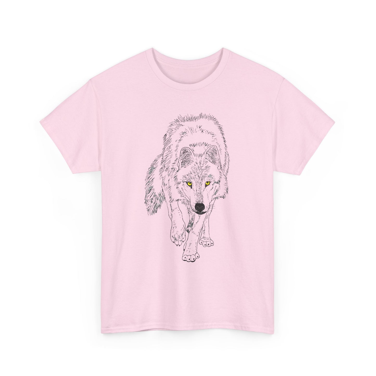 Stalking Wolf  -  Light Background Graphic Tee