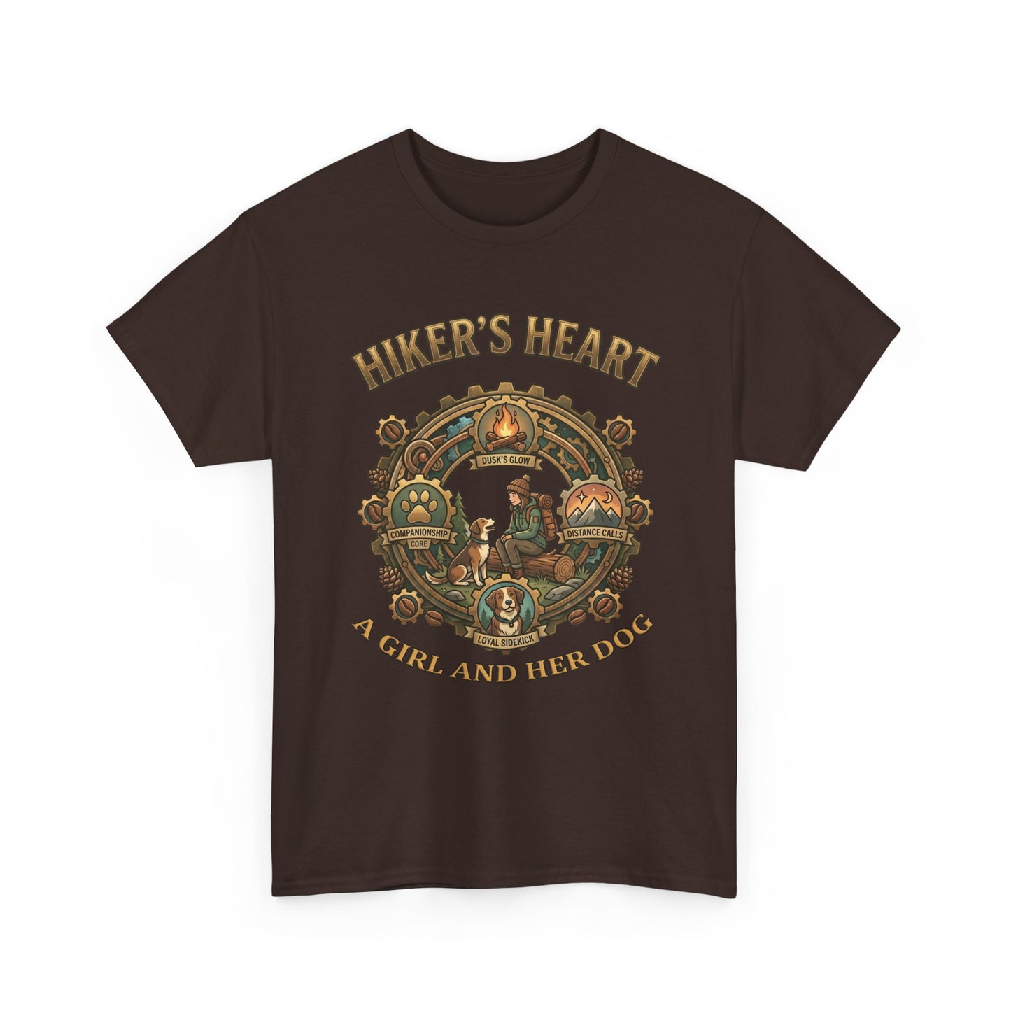 Hiker's Heart  — "A Girl and Her Dog" Vintage Outdoor Tee