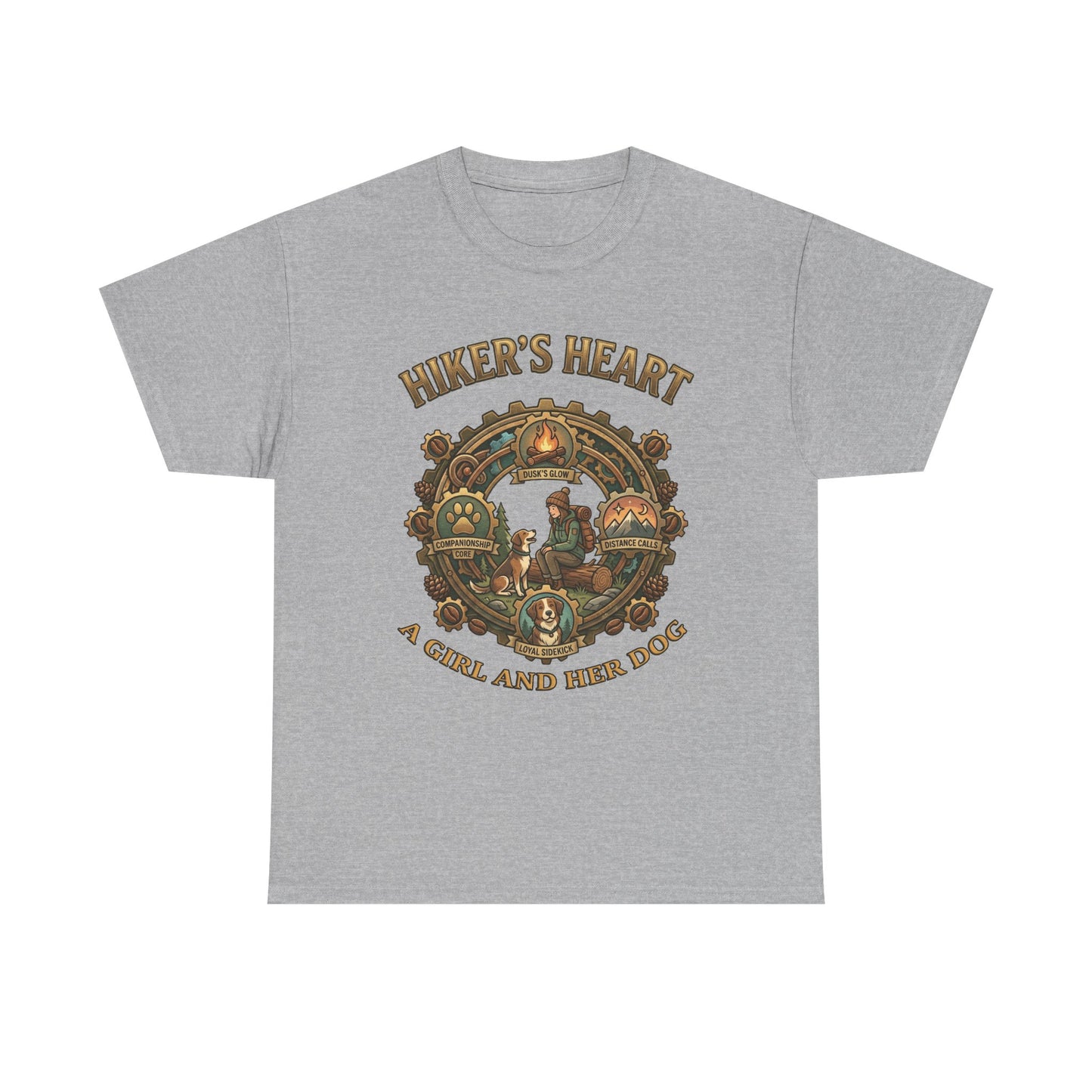 Hiker's Heart  — "A Girl and Her Dog" Vintage Outdoor Tee