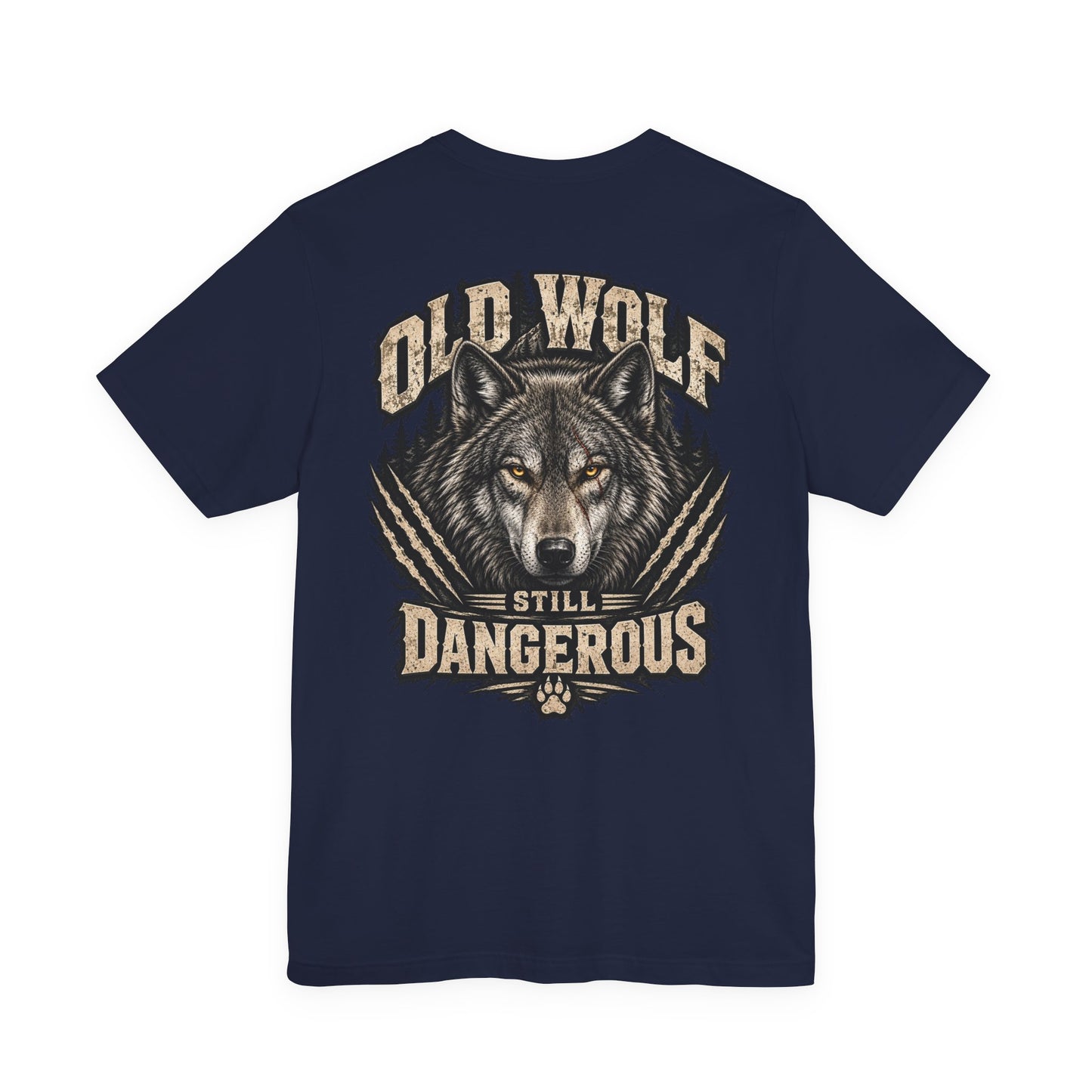 Old Wolf Still Dangerous T‑Shirt – 'Dog Dad' Graphic Tee